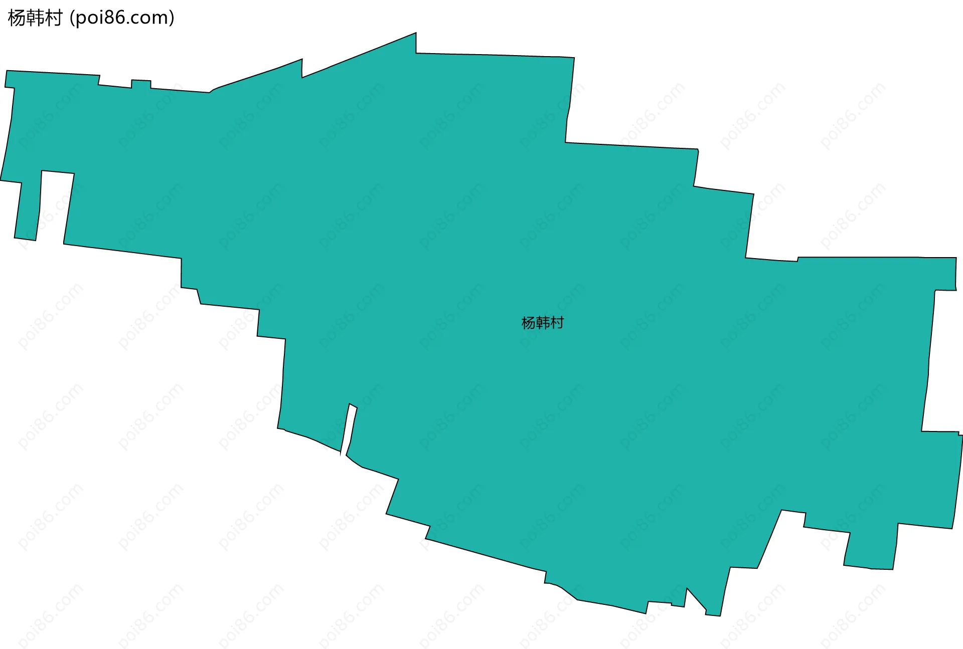 杨韩村边界地图