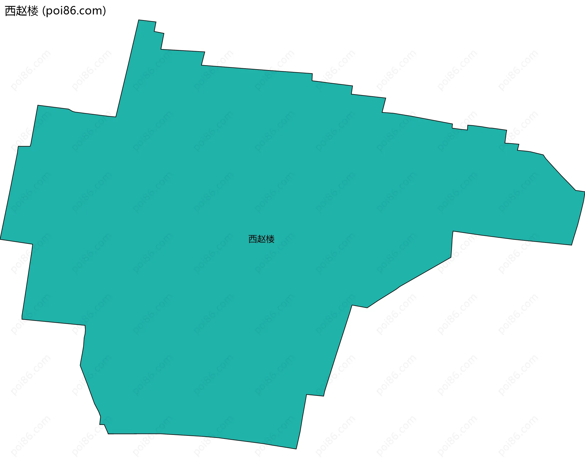 西赵楼边界地图
