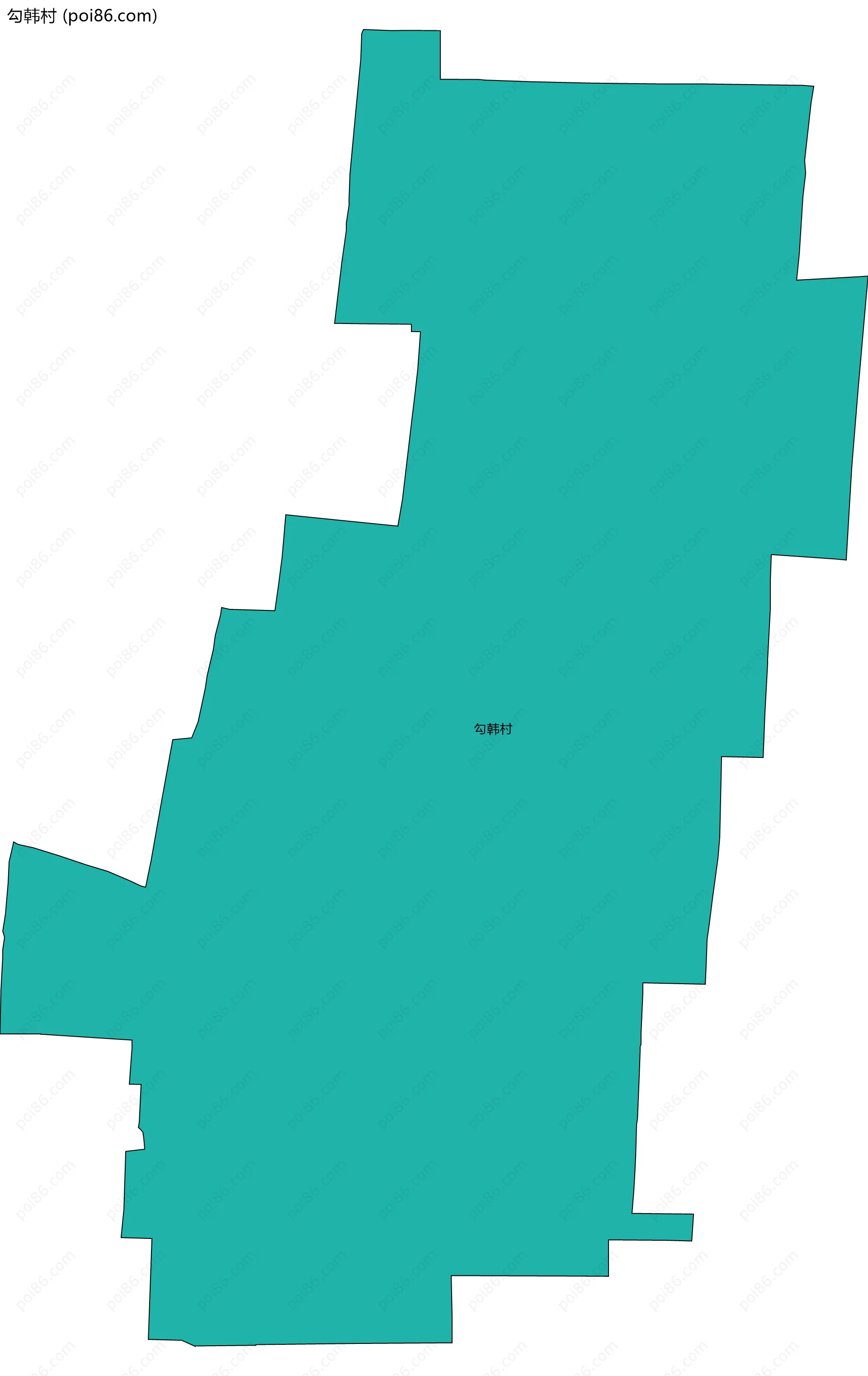 勾韩村边界地图