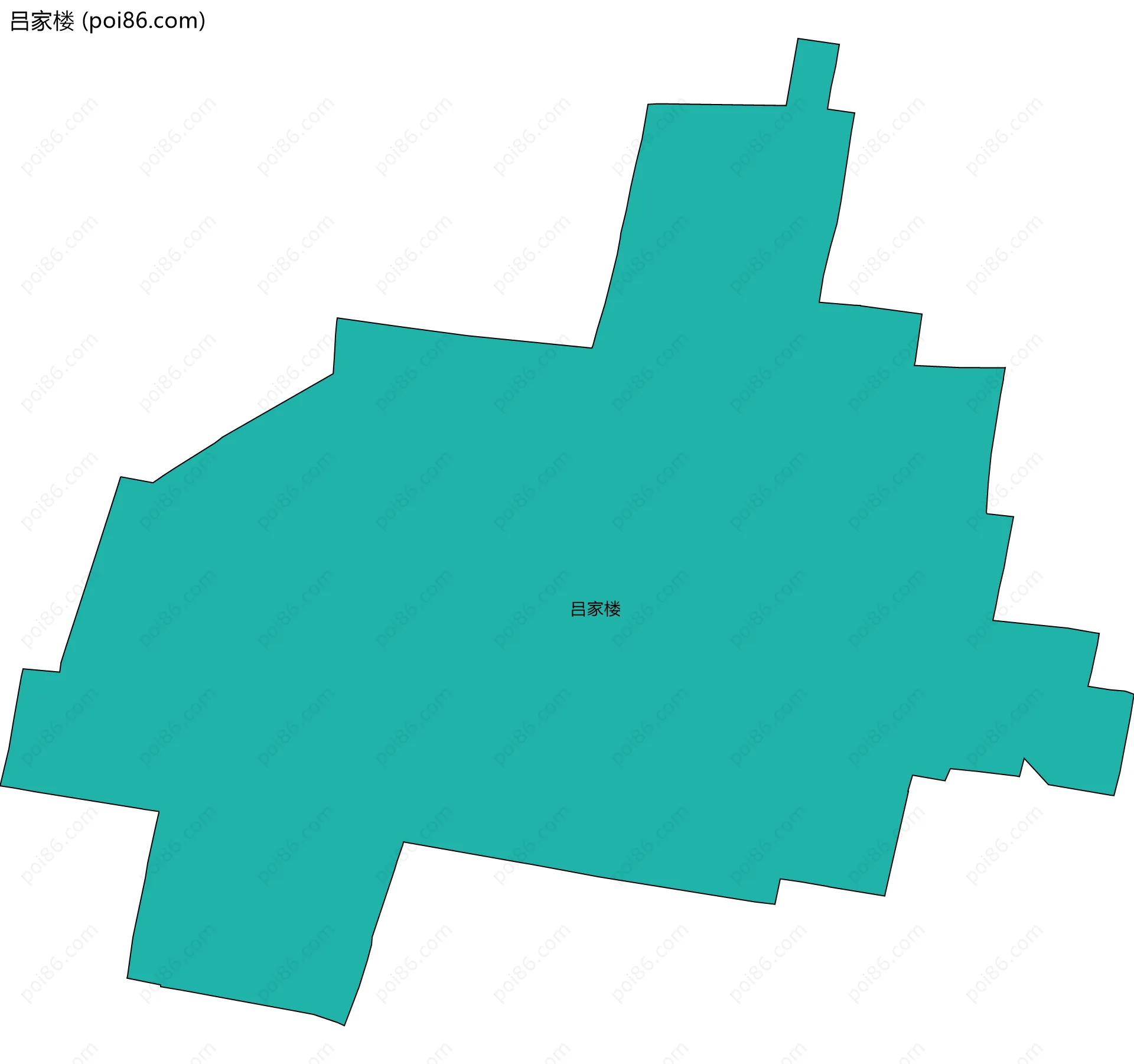 吕家楼边界地图