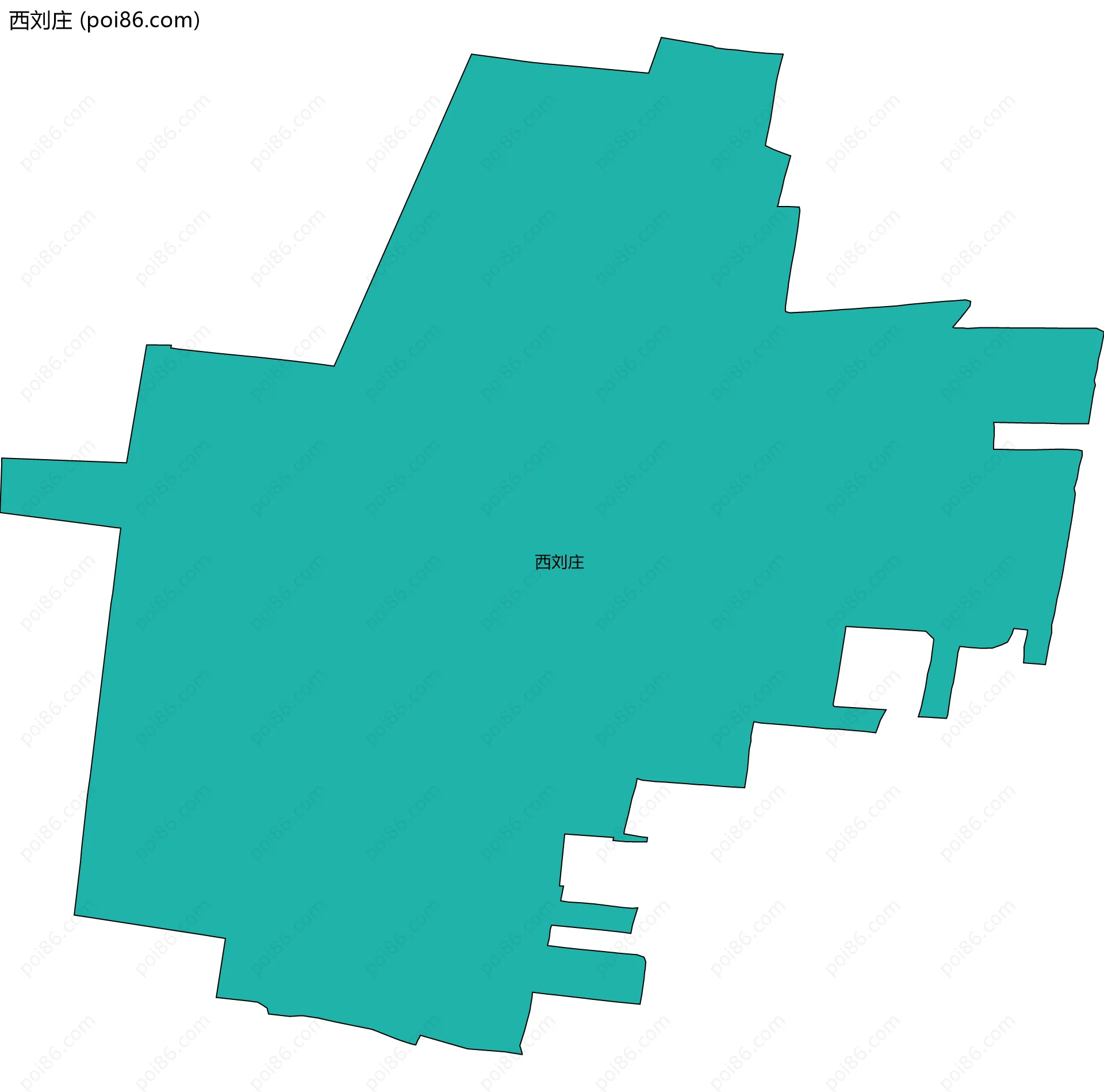 西刘庄边界地图