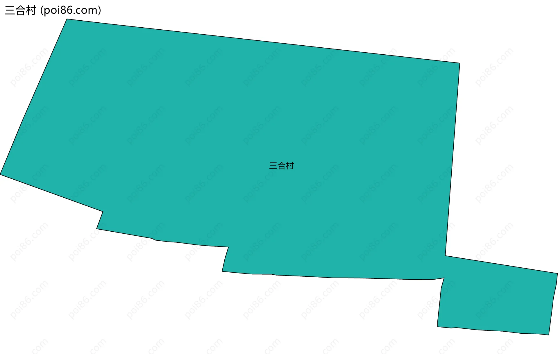 三合村边界地图