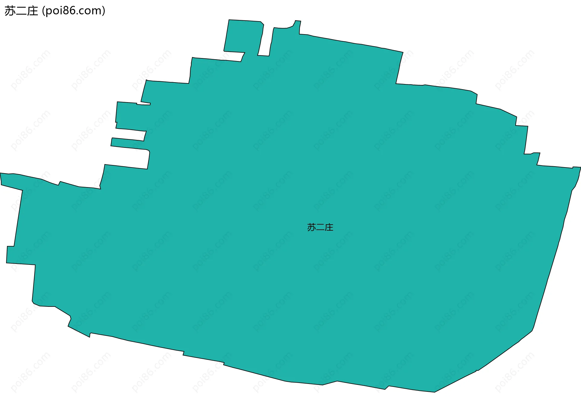 苏二庄边界地图