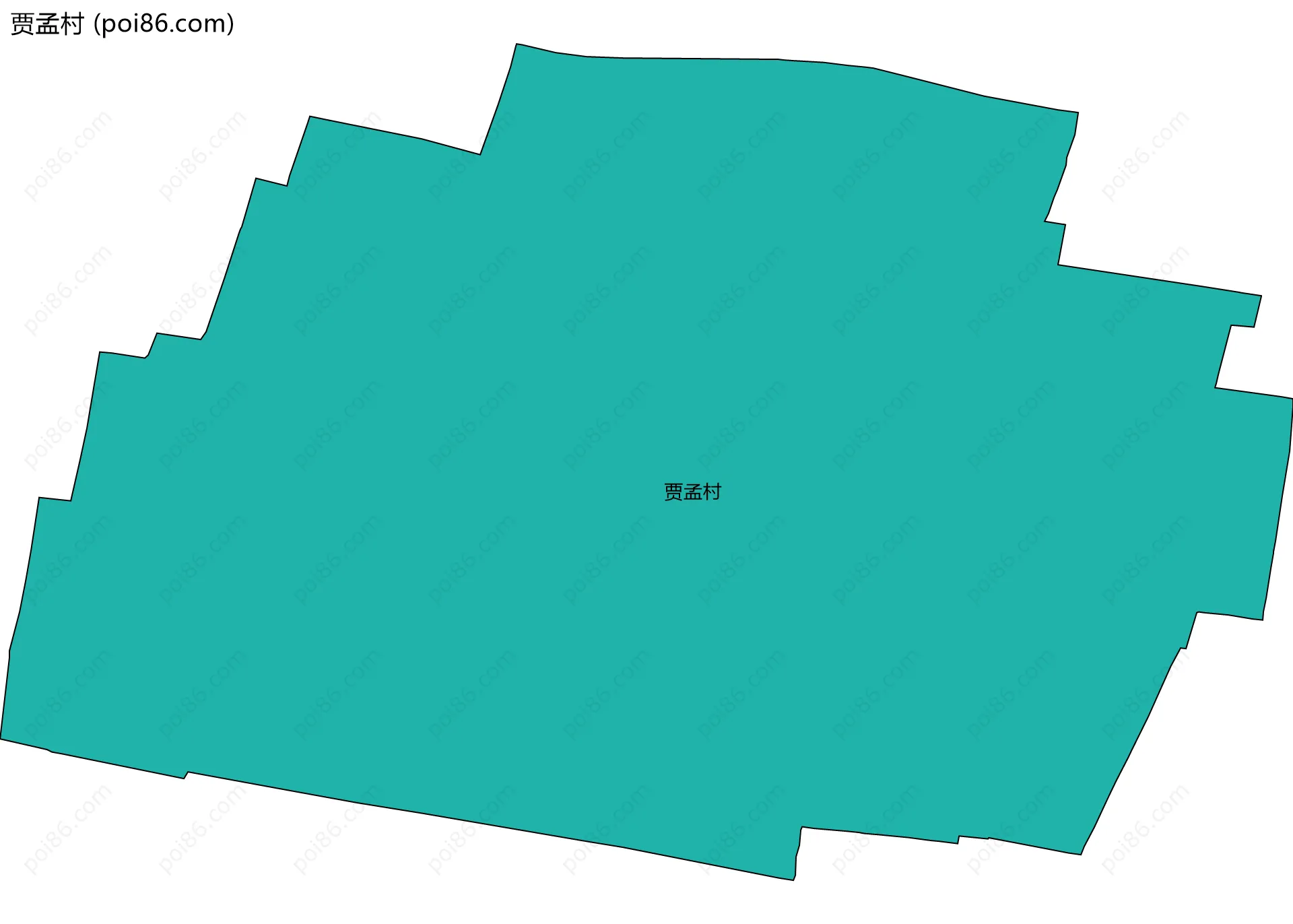 贾孟村边界地图