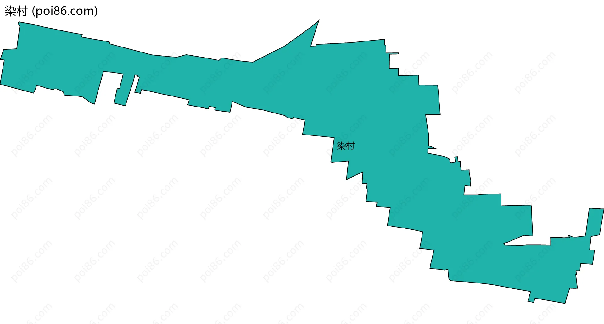 染村边界地图