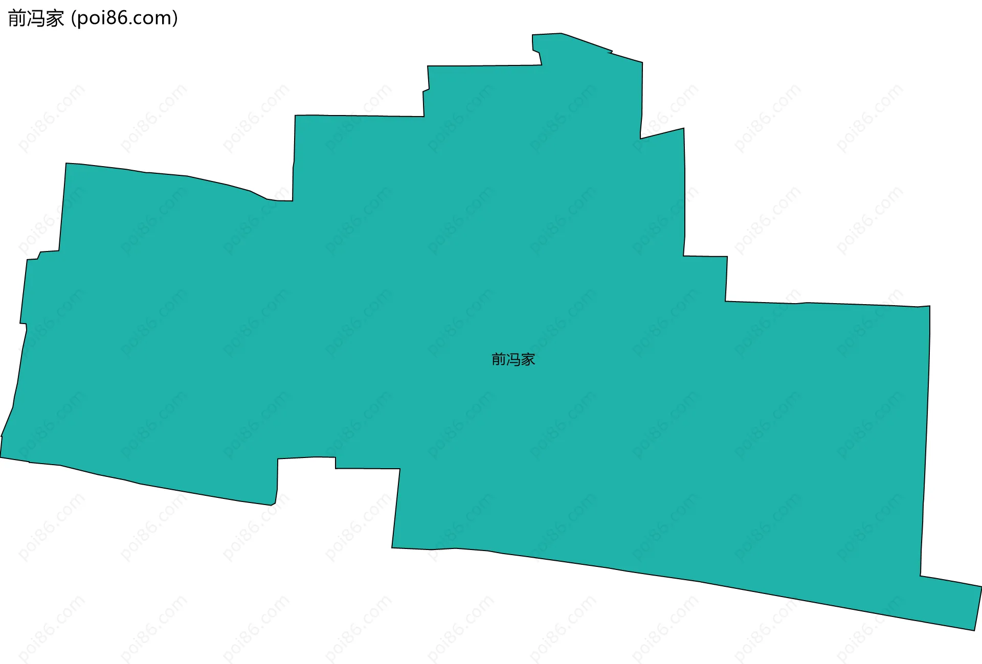 前冯家边界地图