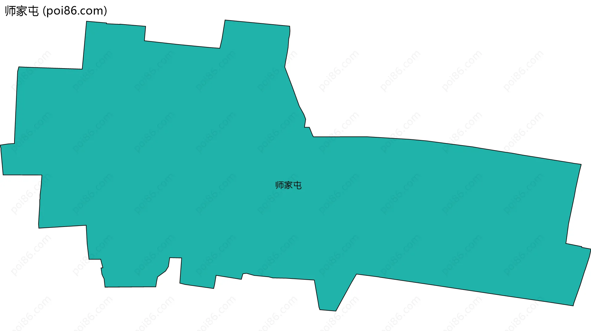 师家屯边界地图