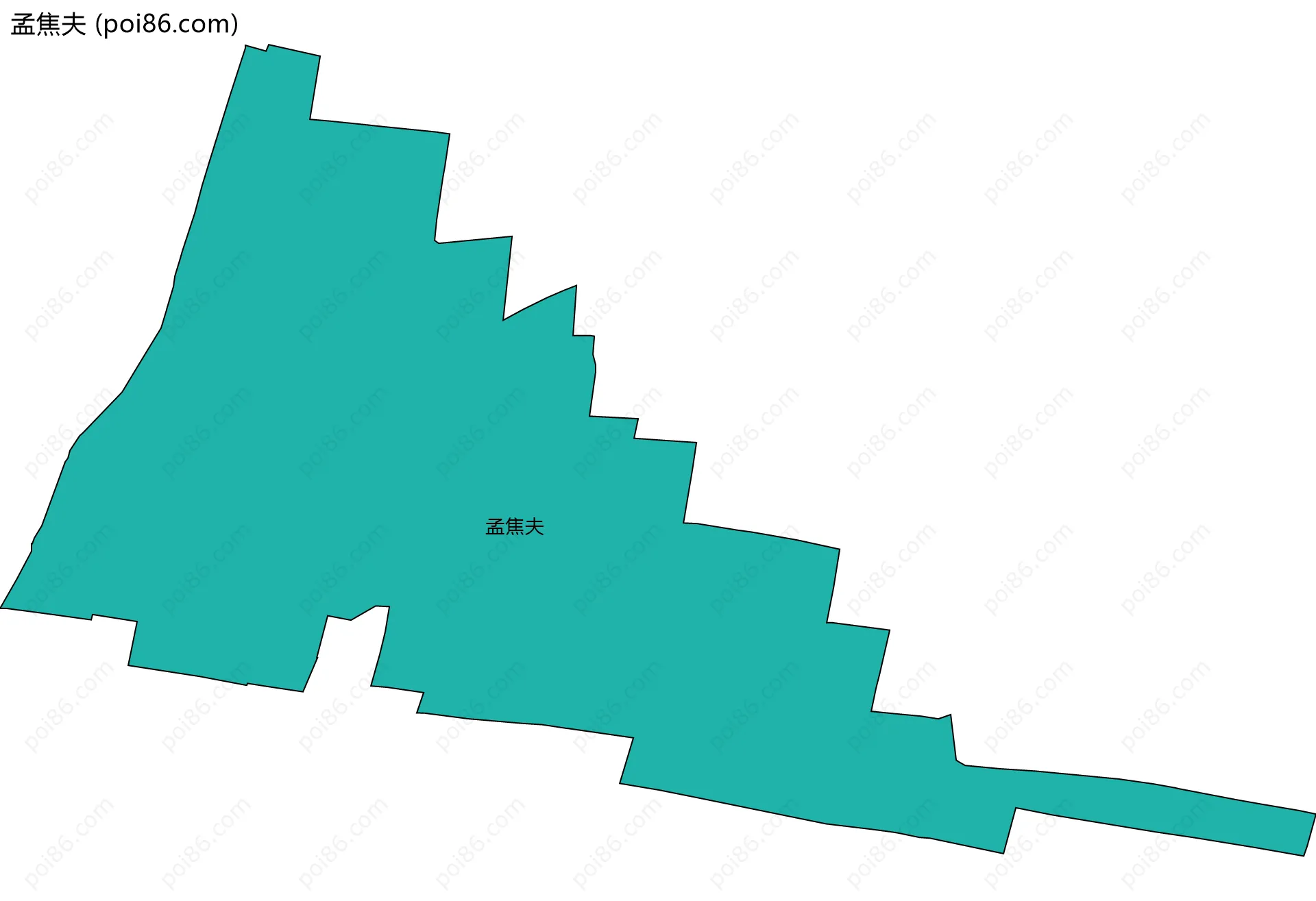 孟焦夫边界地图