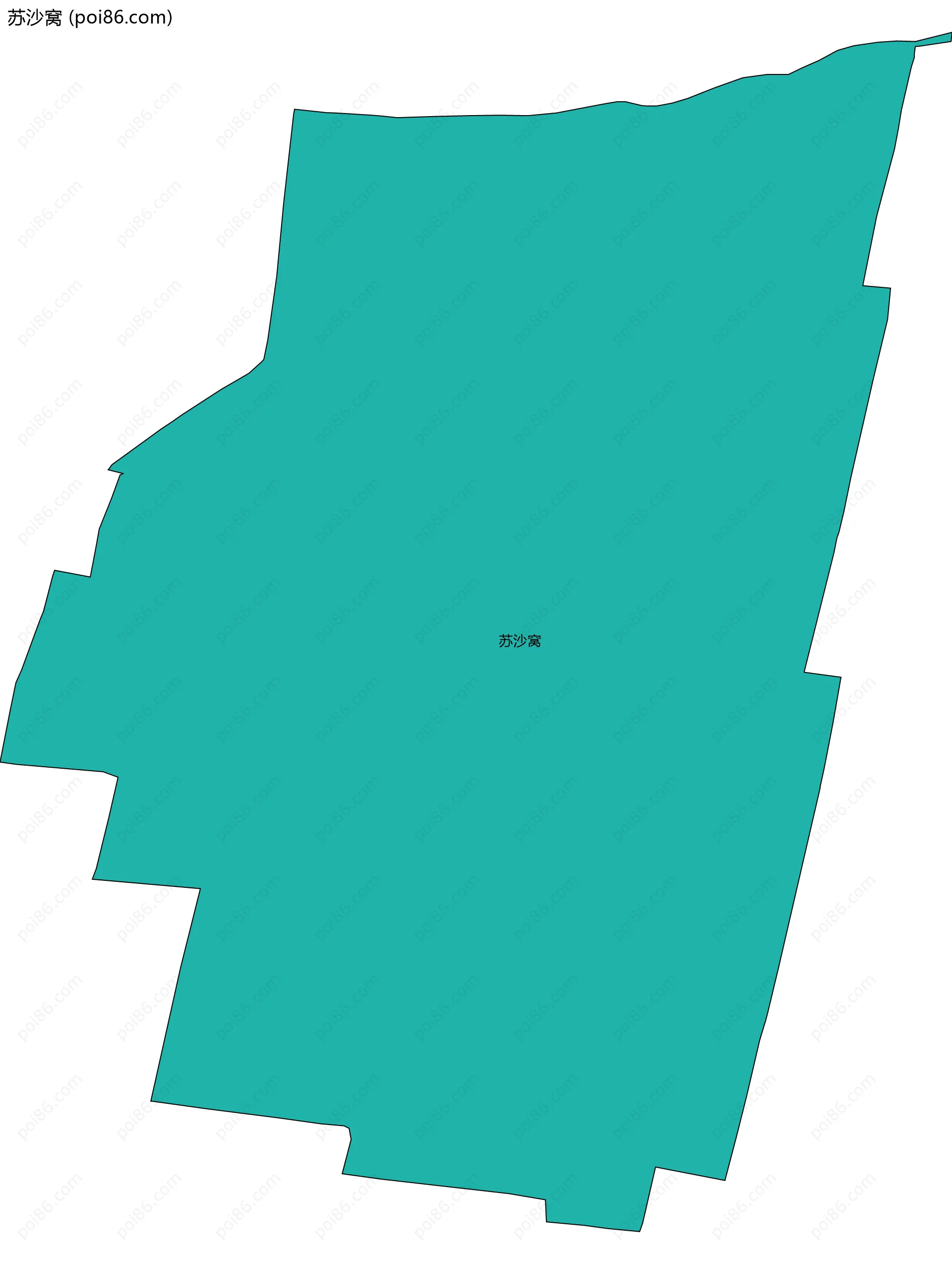 苏沙窝边界地图