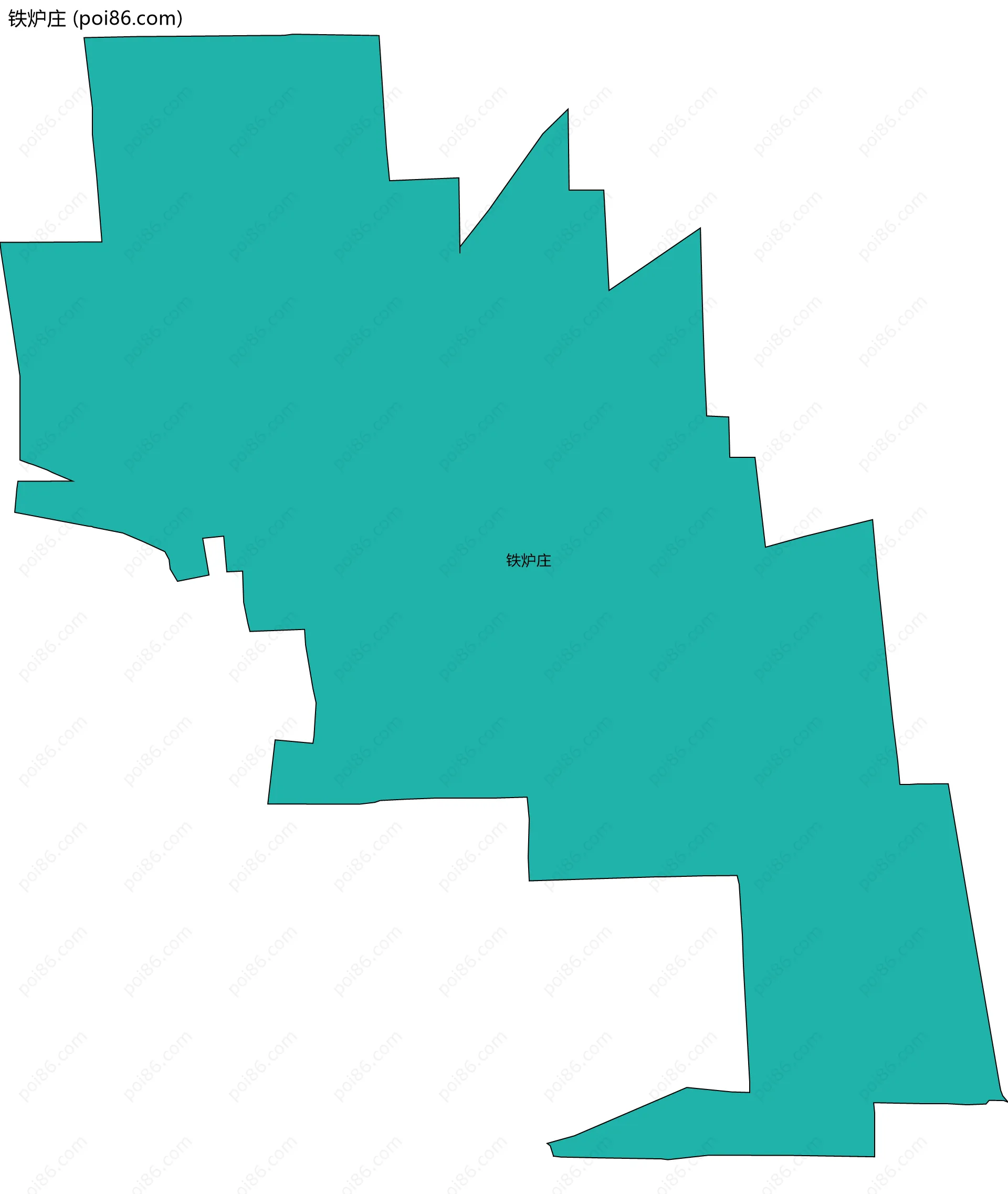 铁炉庄边界地图