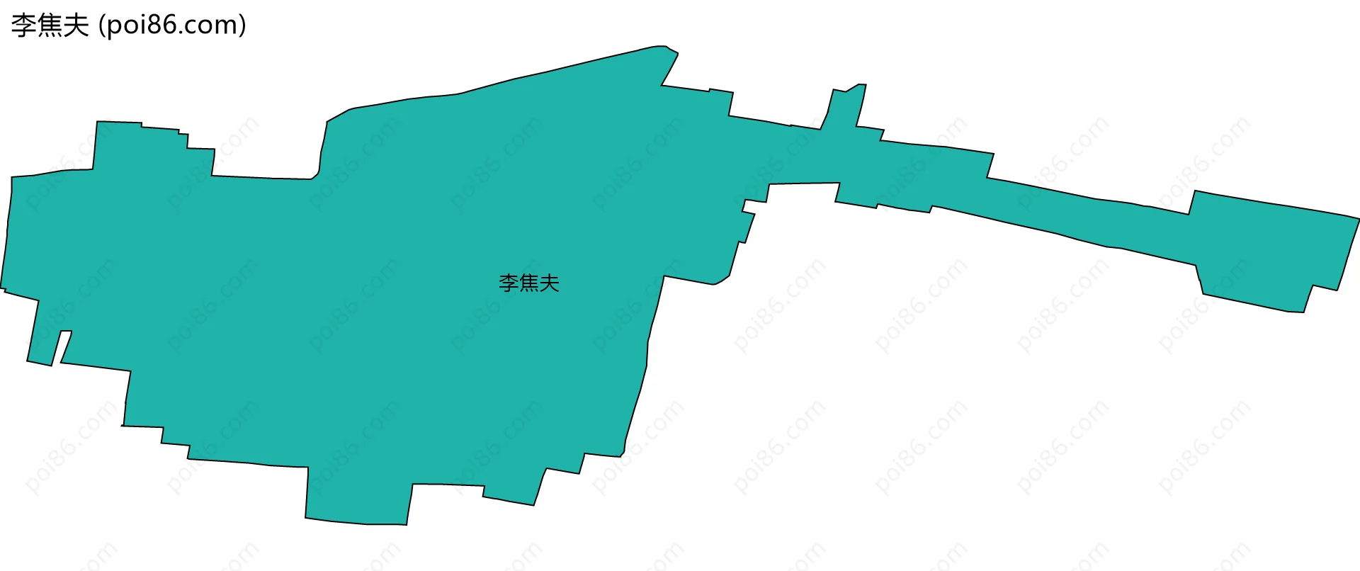 李焦夫边界地图