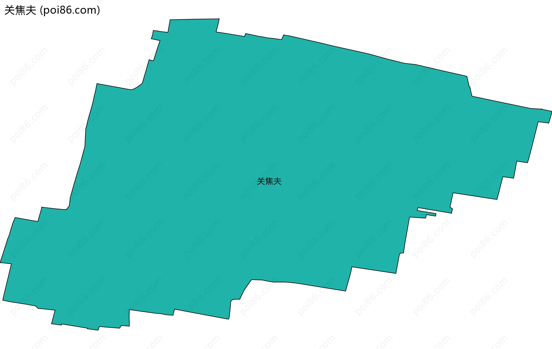 关焦夫边界地图
