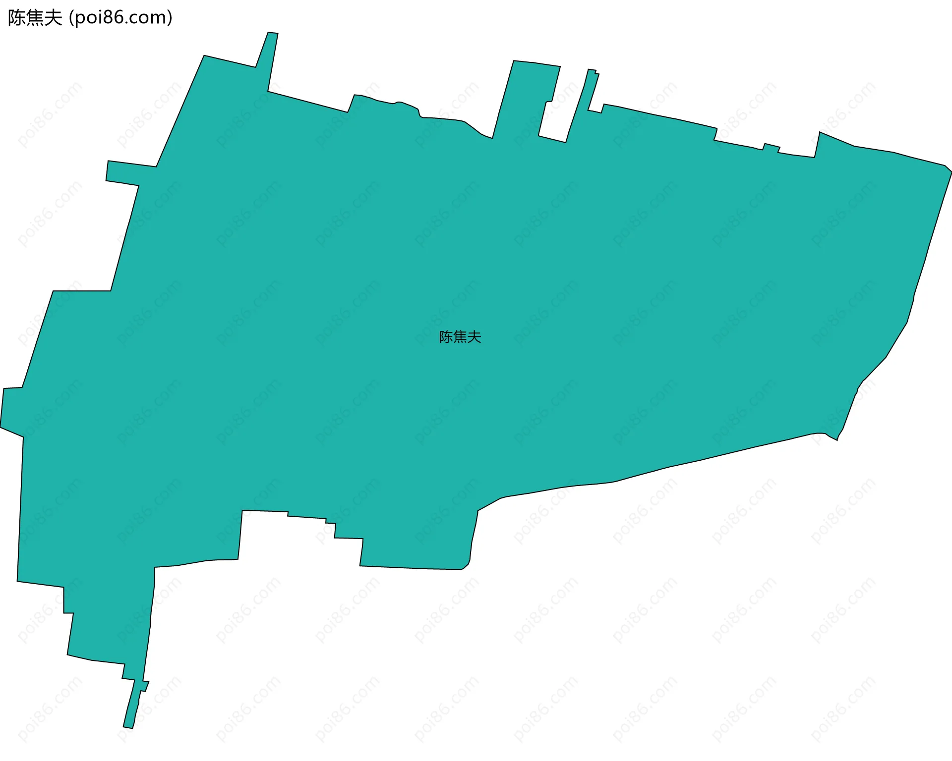 陈焦夫边界地图