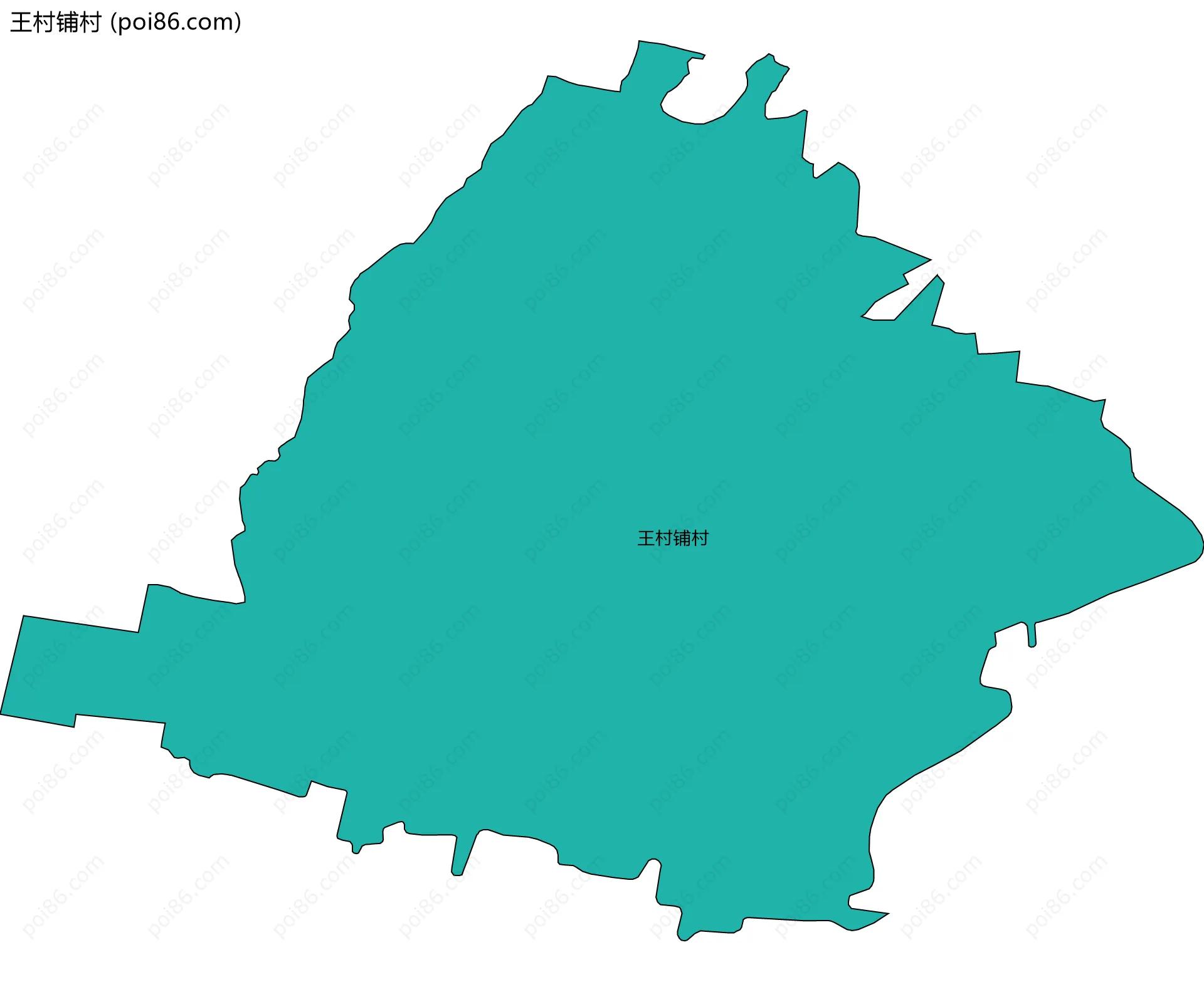 王村铺村边界地图