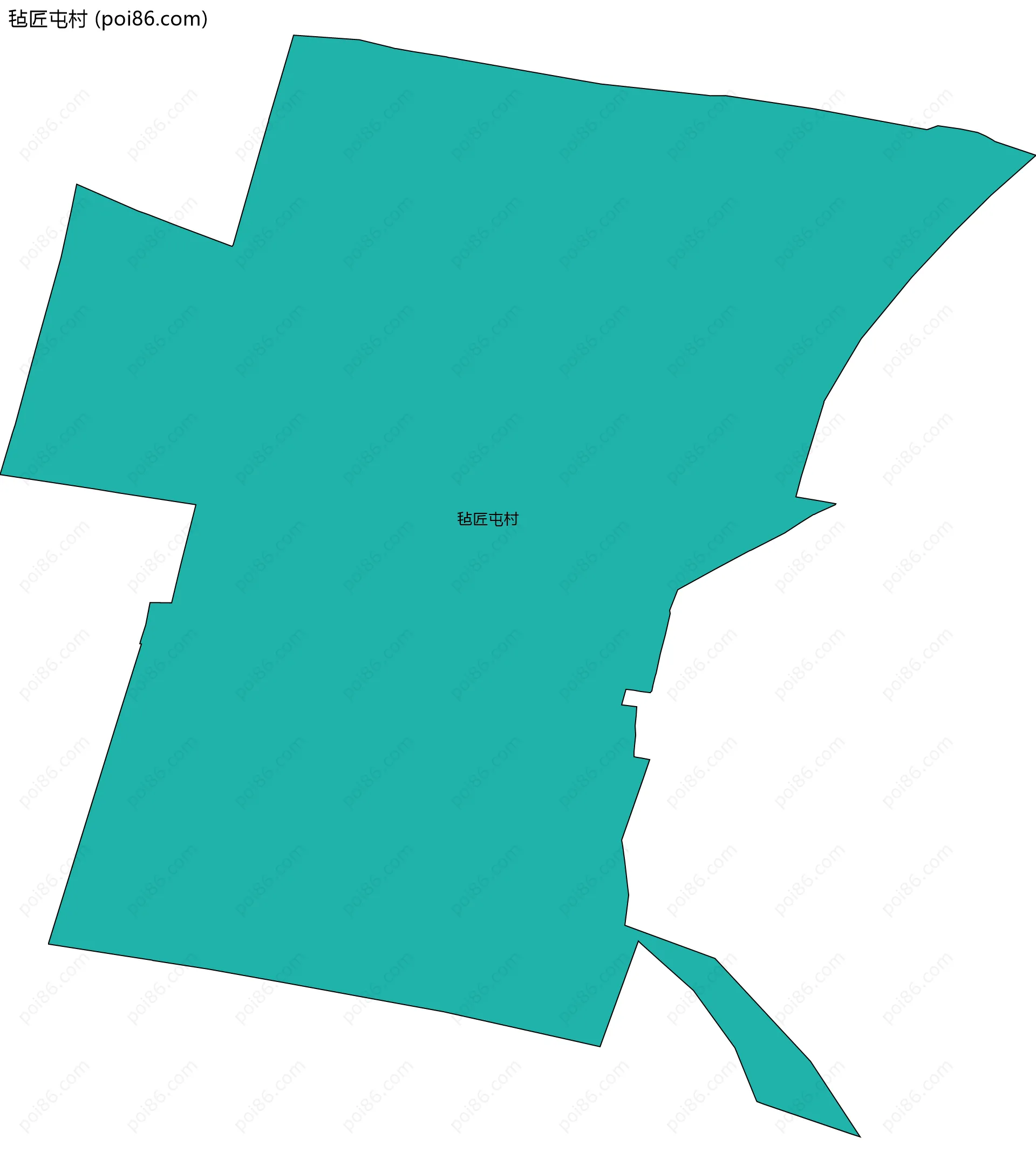 毡匠屯村边界地图