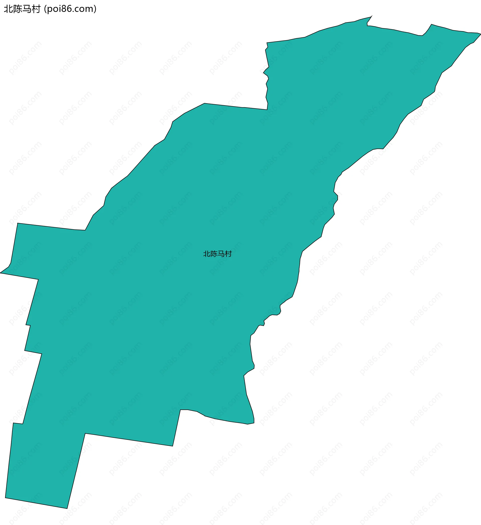 北陈马村边界地图