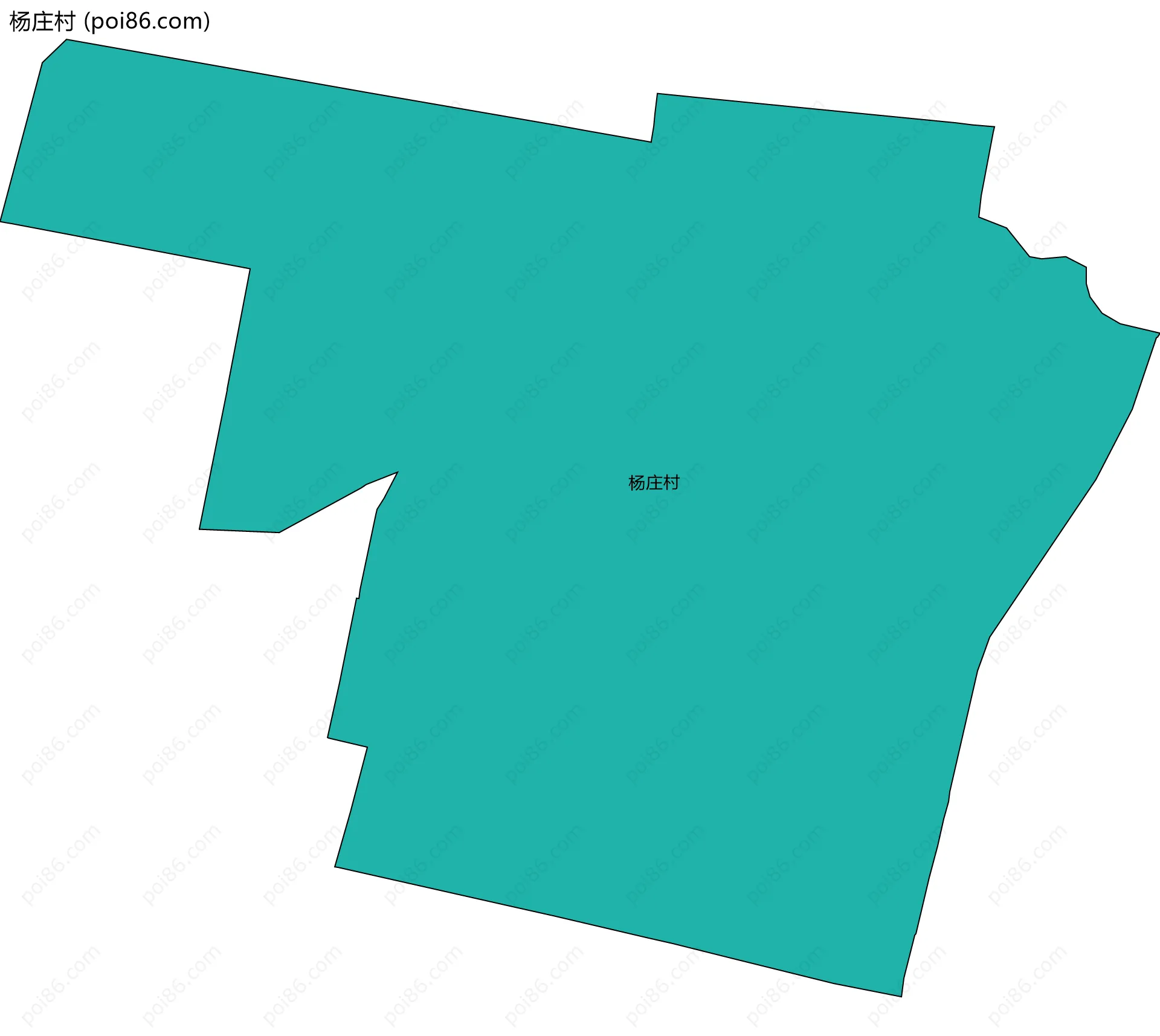 杨庄村边界地图