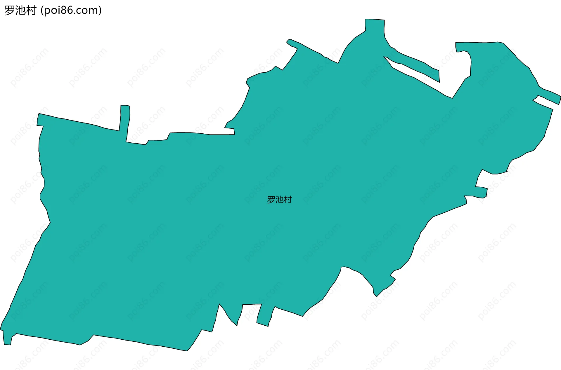 罗池村边界地图