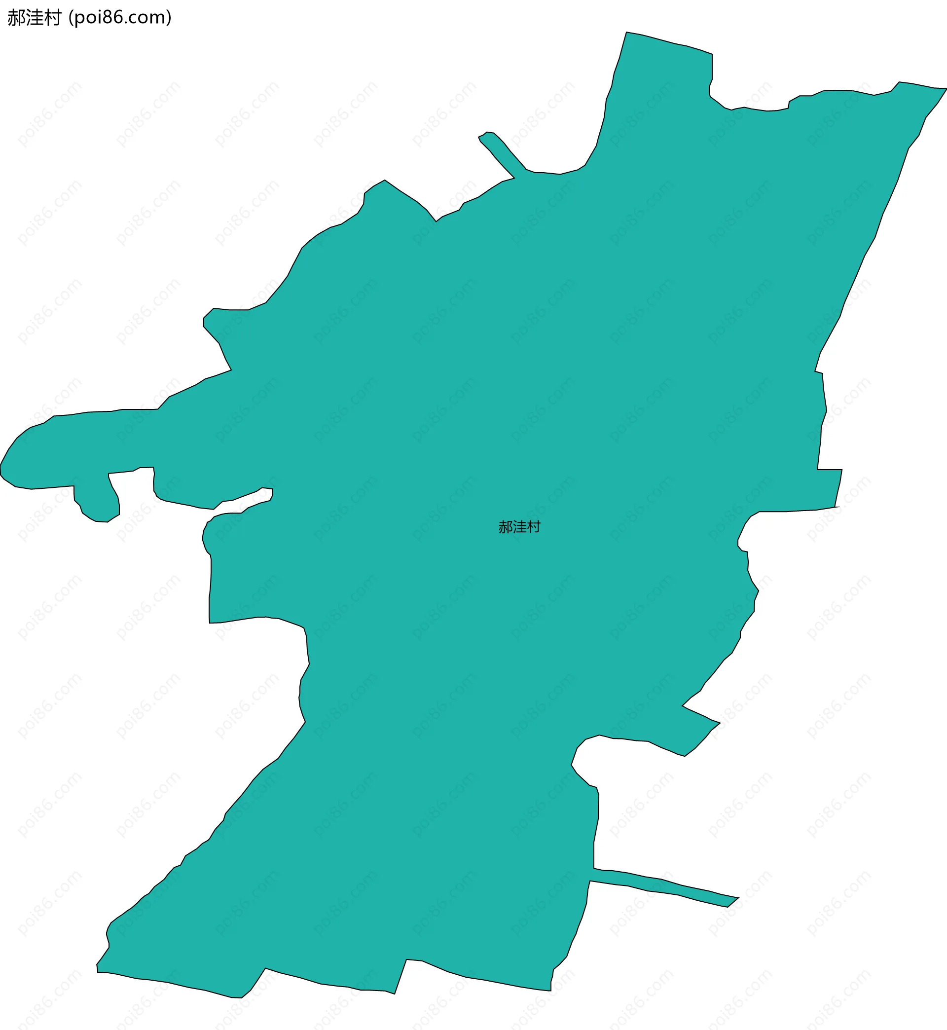 郝洼村边界地图