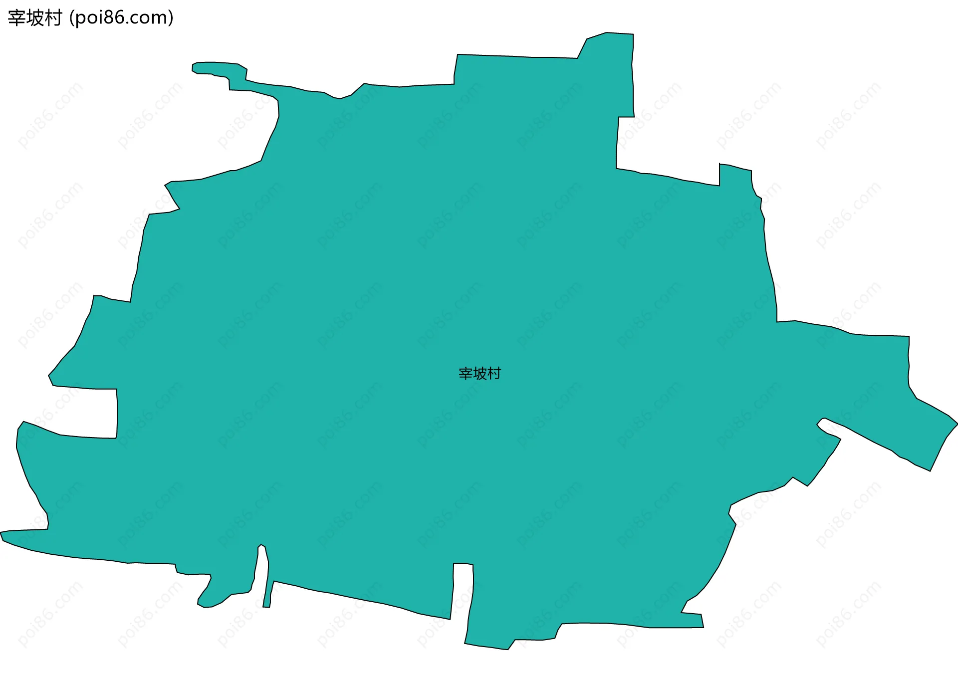 宰坡村边界地图