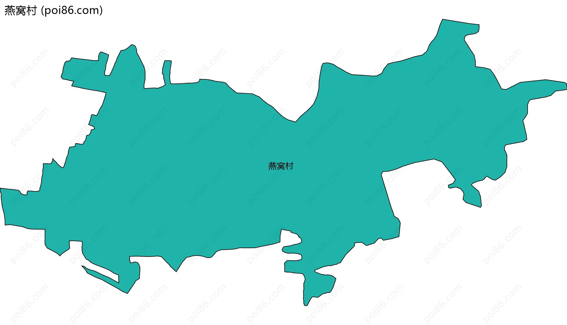 燕窝村边界地图