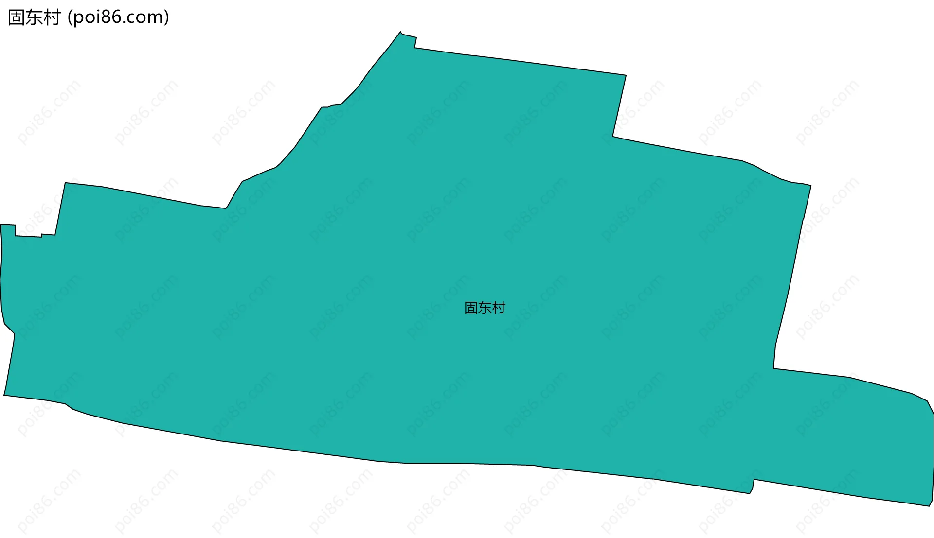 固东村边界地图