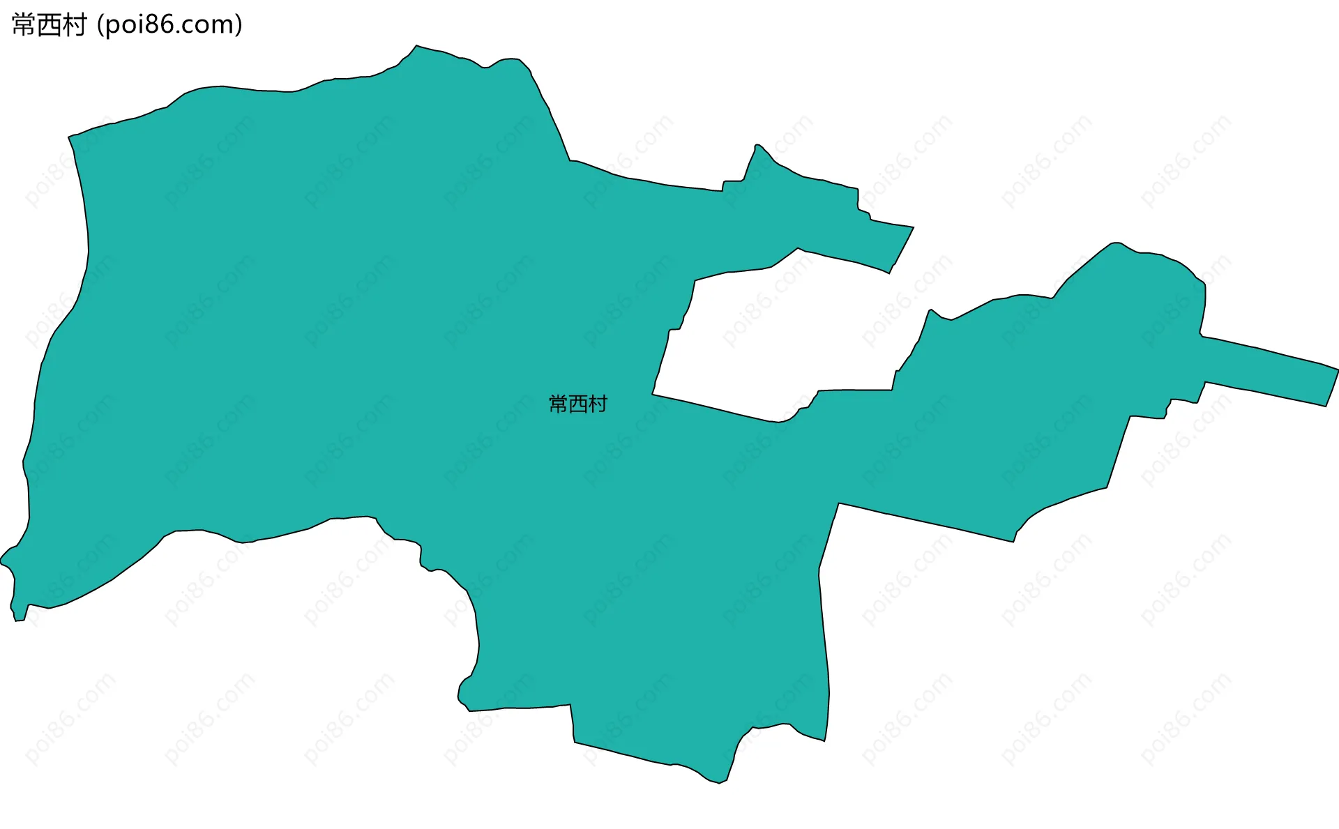 常西村边界地图