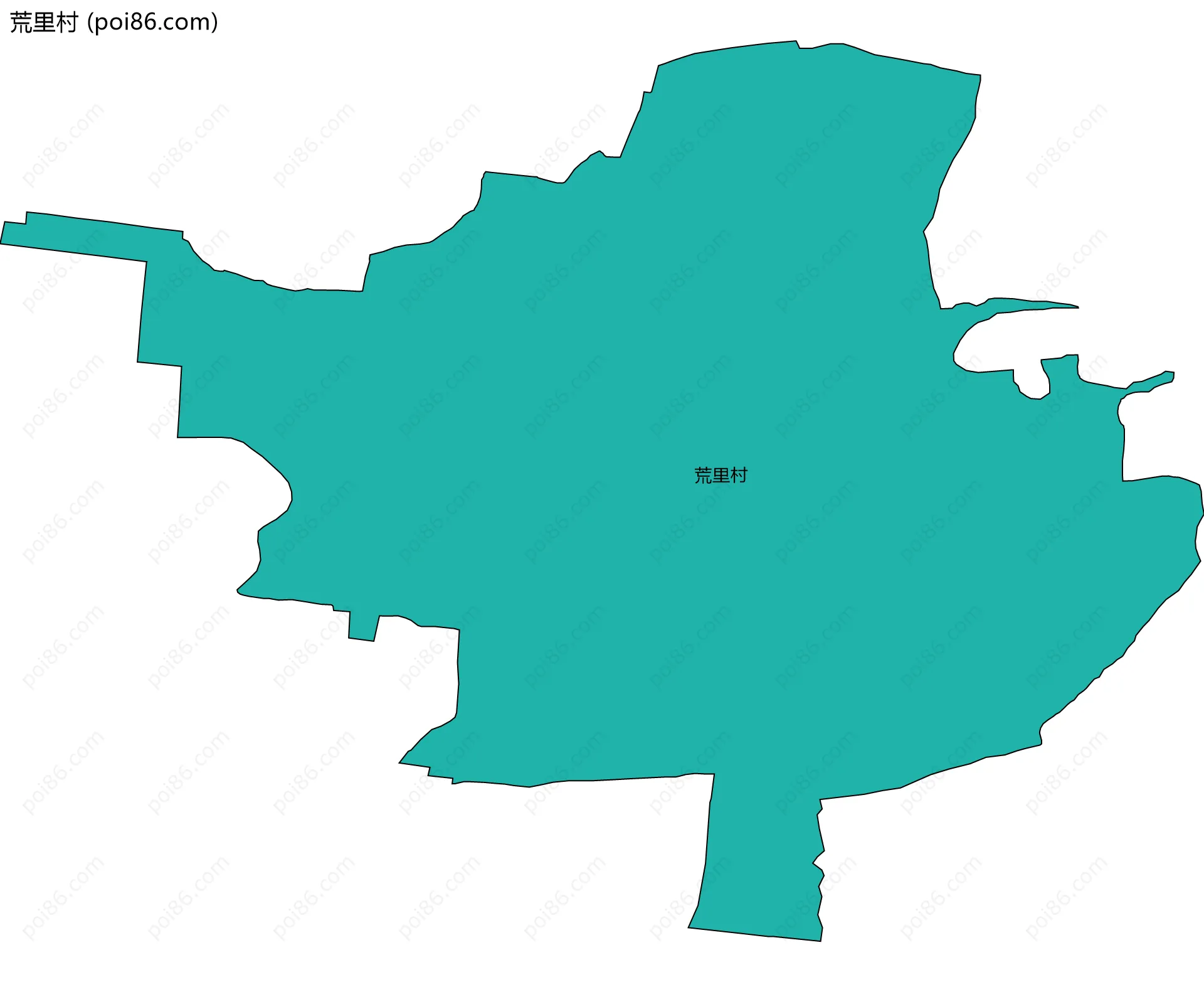 荒里村边界地图