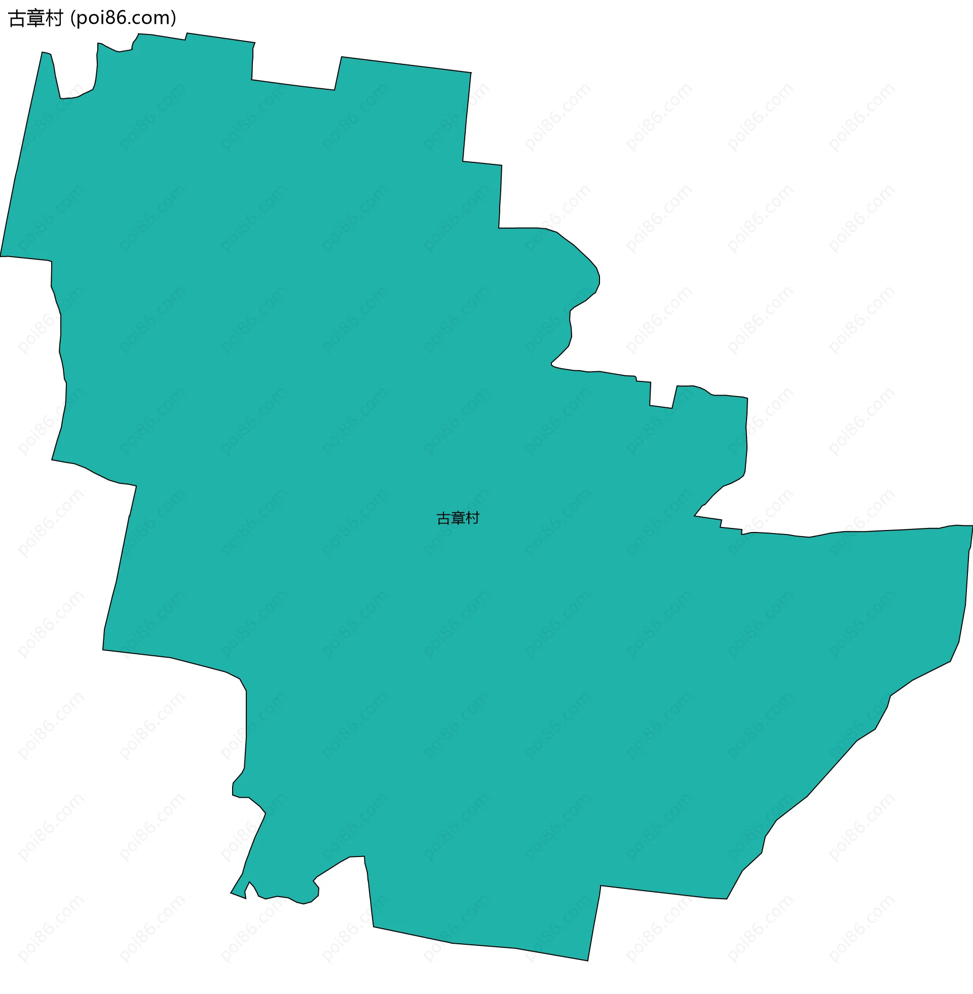 古章村边界地图