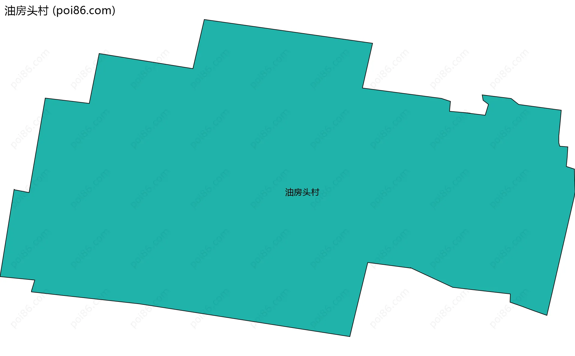 油房头村边界地图