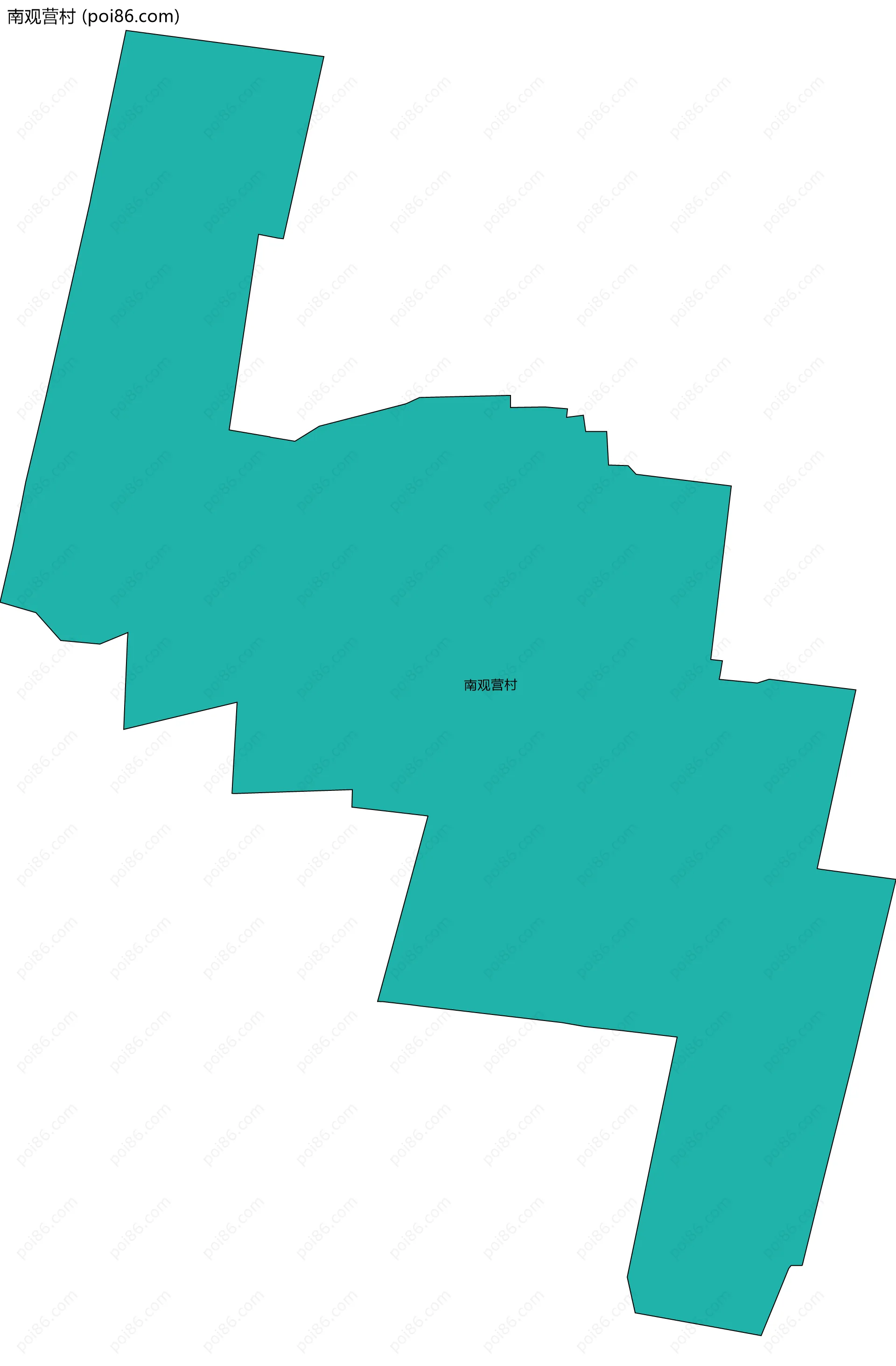 南观营村边界地图