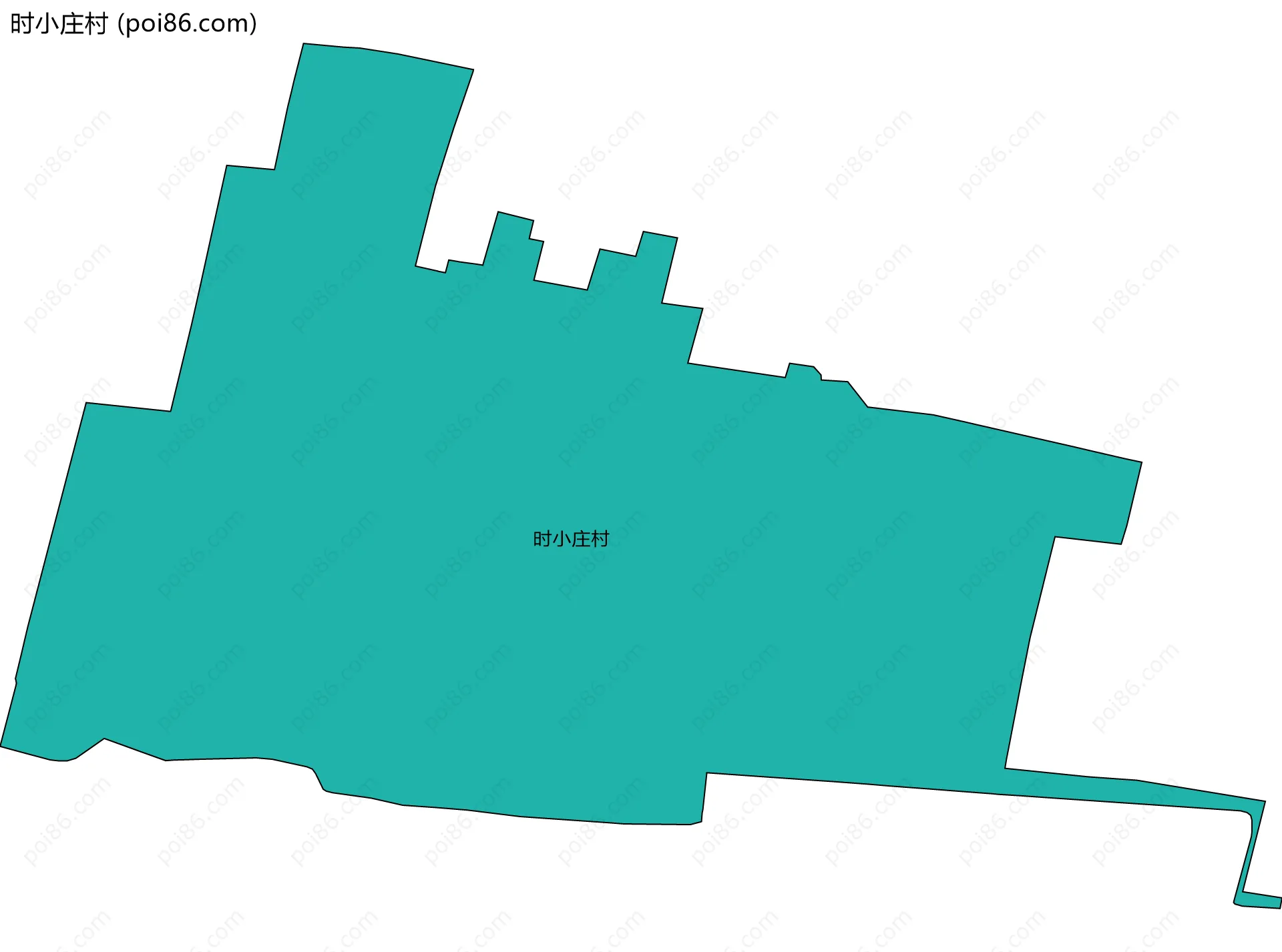 时小庄村边界地图