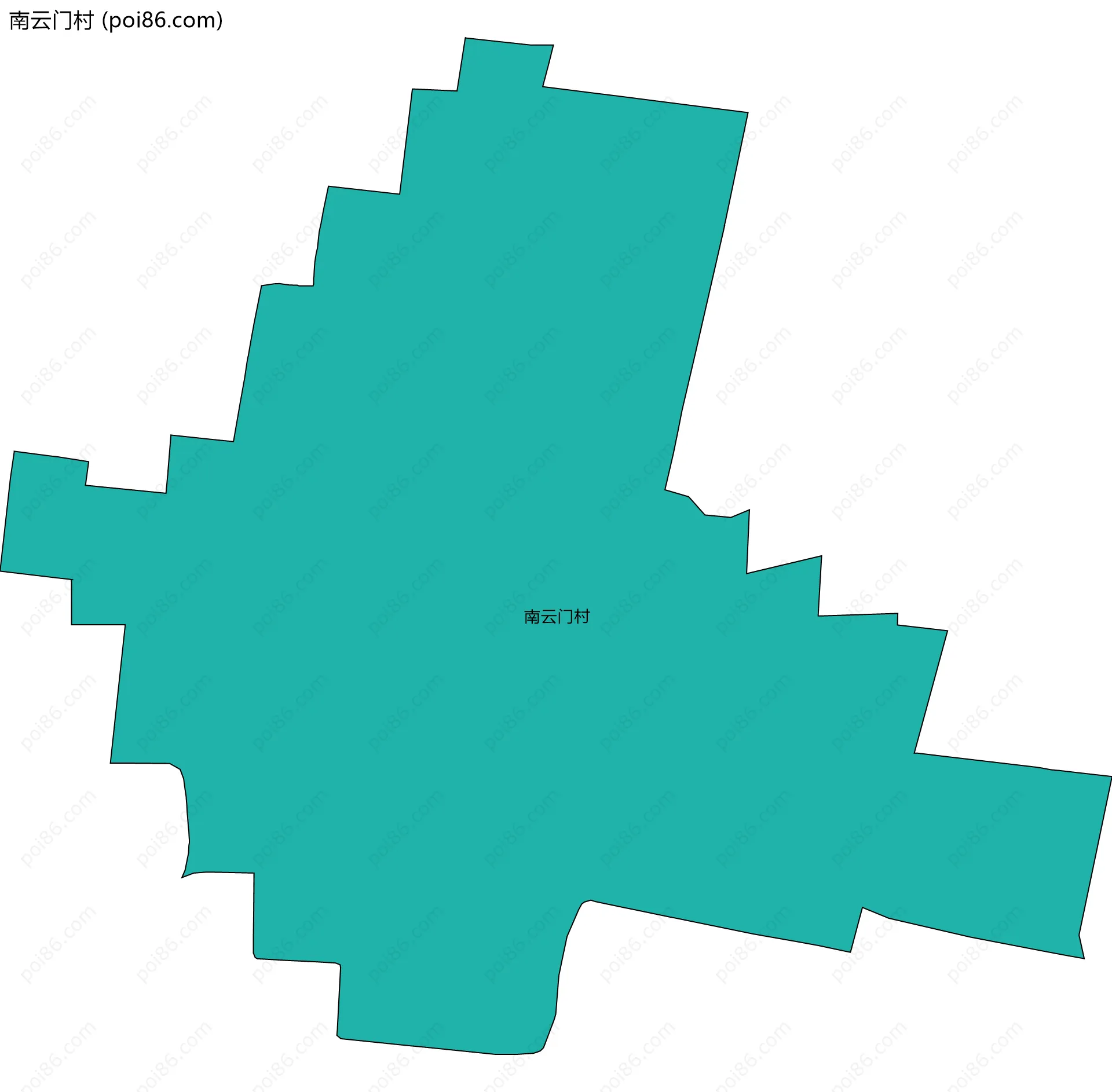 南云门村边界地图