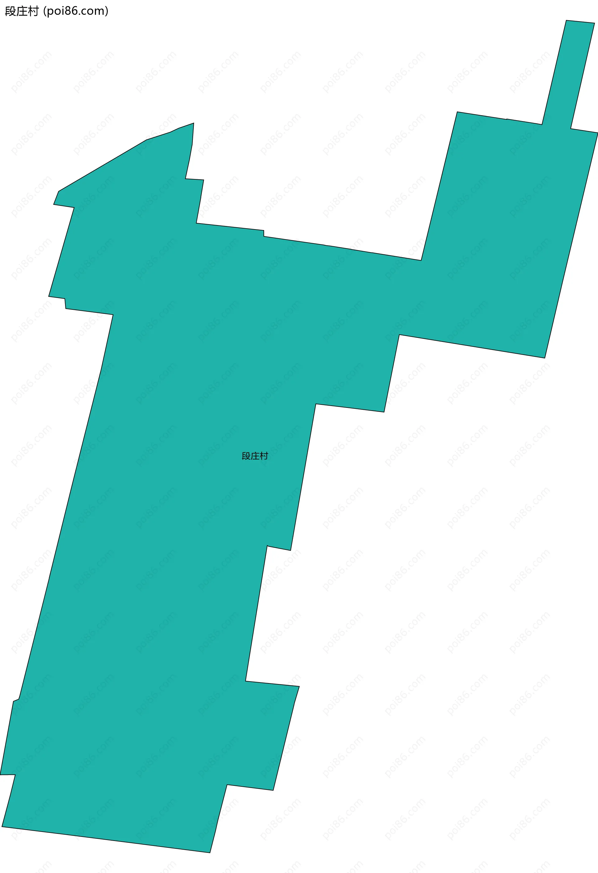 段庄村边界地图