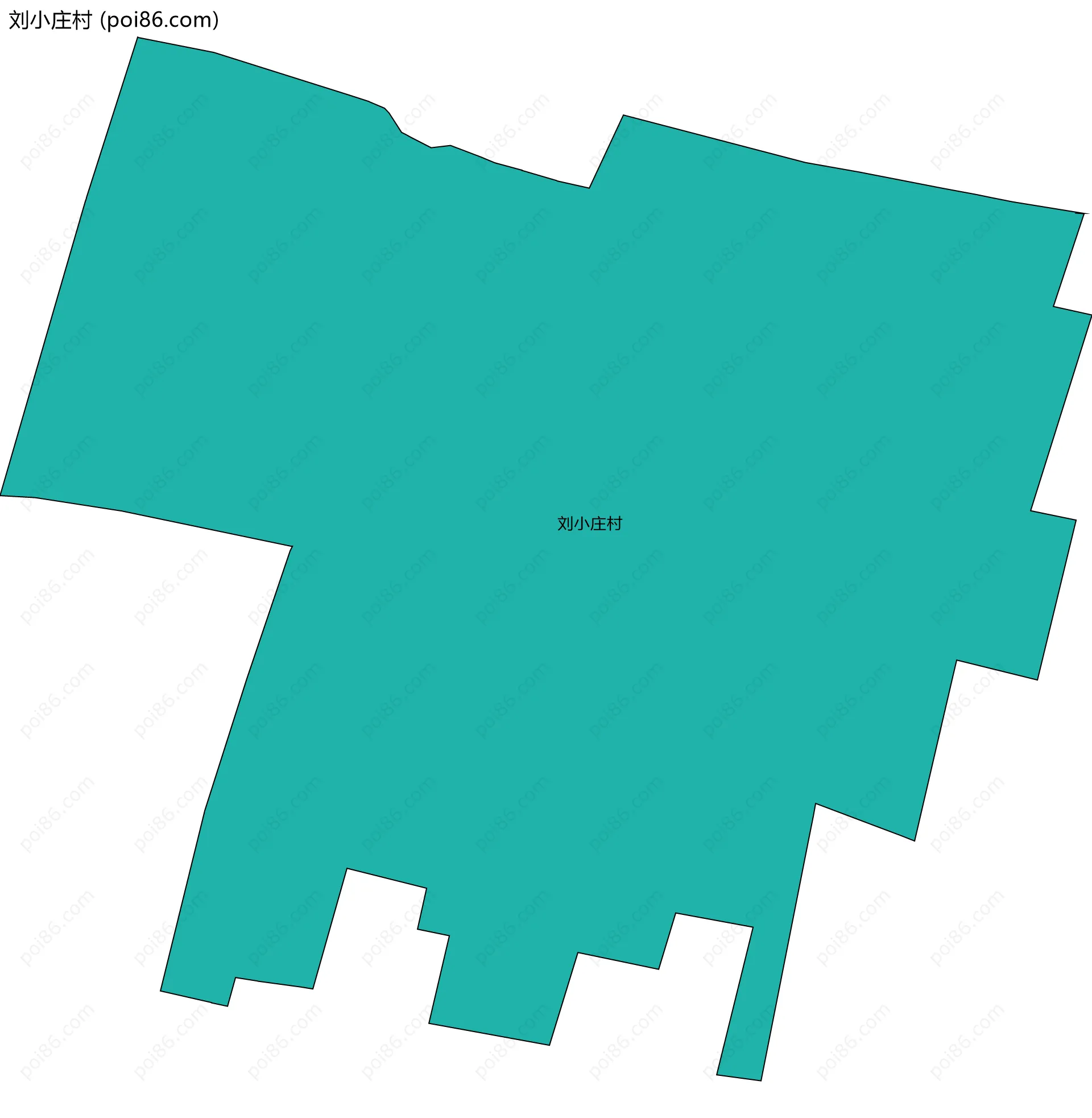 刘小庄村边界地图