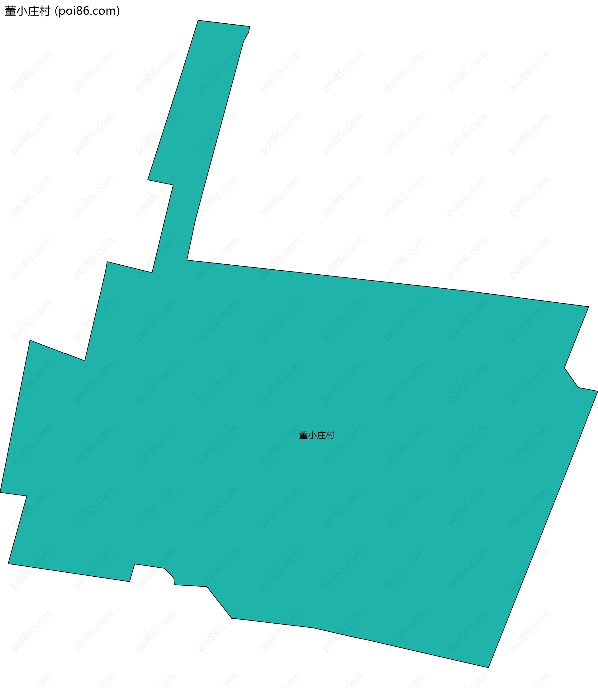 董小庄村边界地图