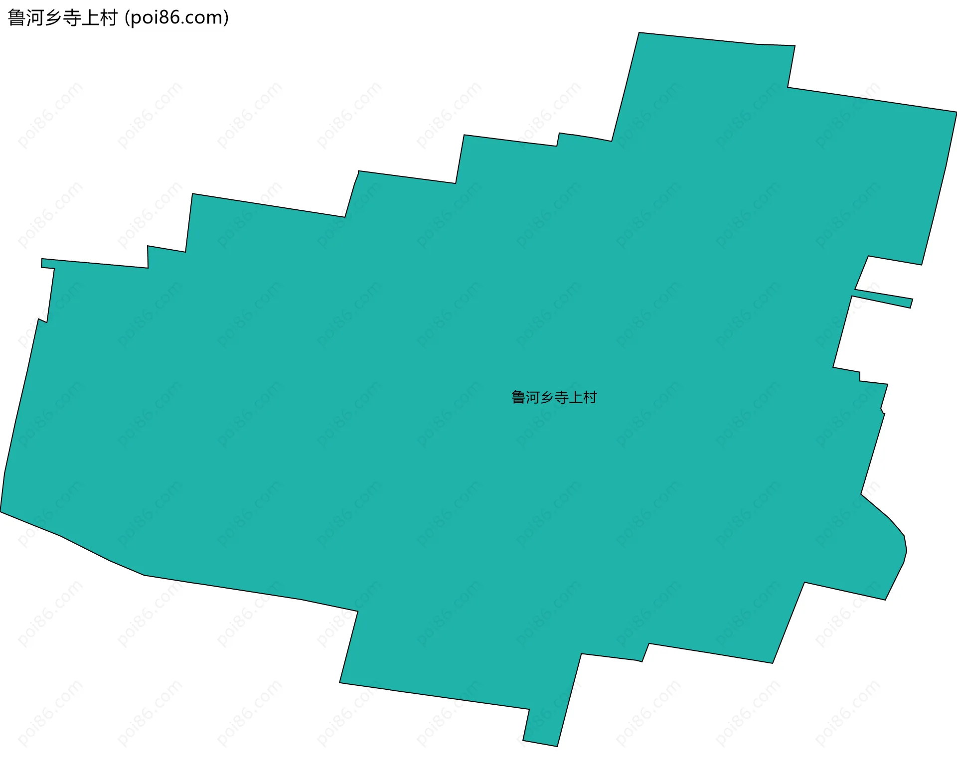 鲁河乡寺上村边界地图