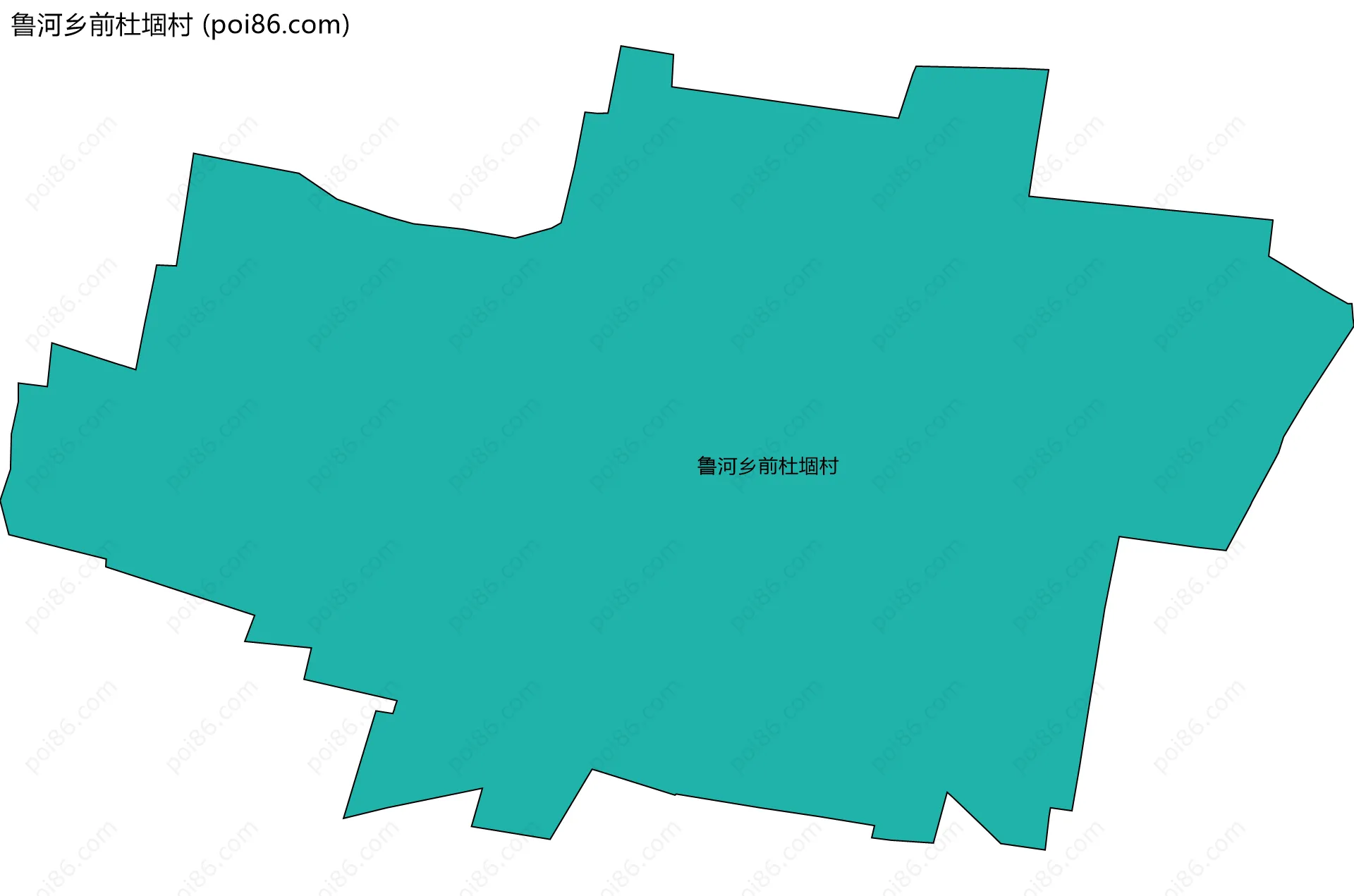 鲁河乡前杜堌村边界地图