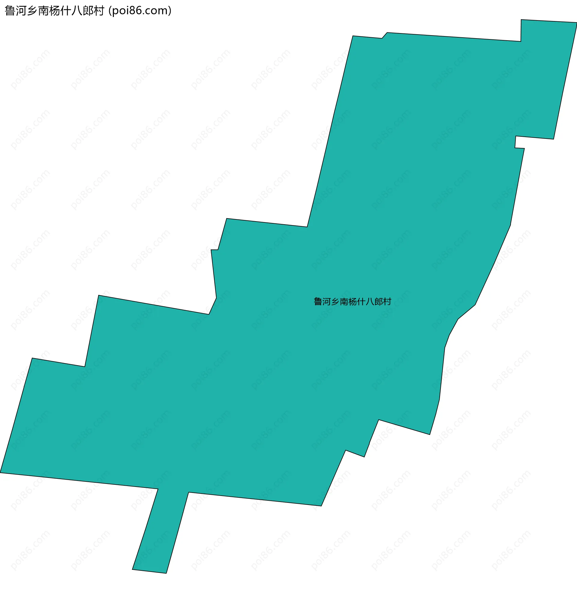 鲁河乡南杨什八郎村边界地图