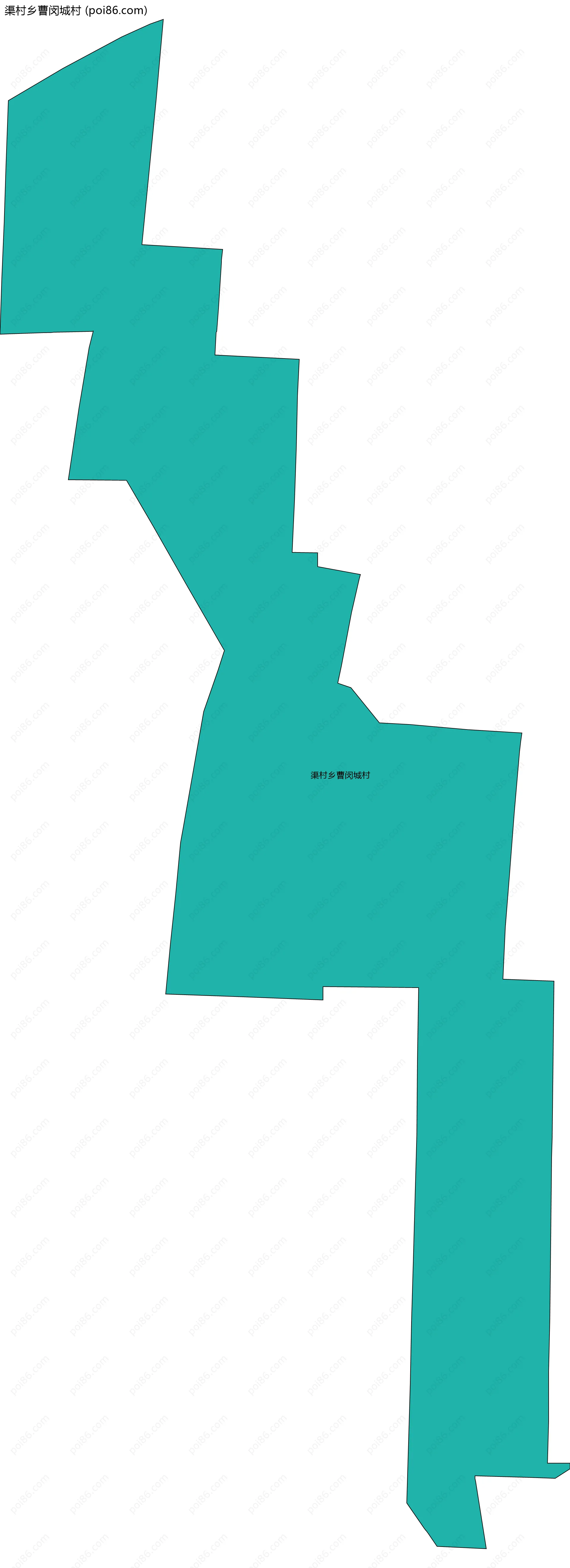 渠村乡曹闵城村边界地图