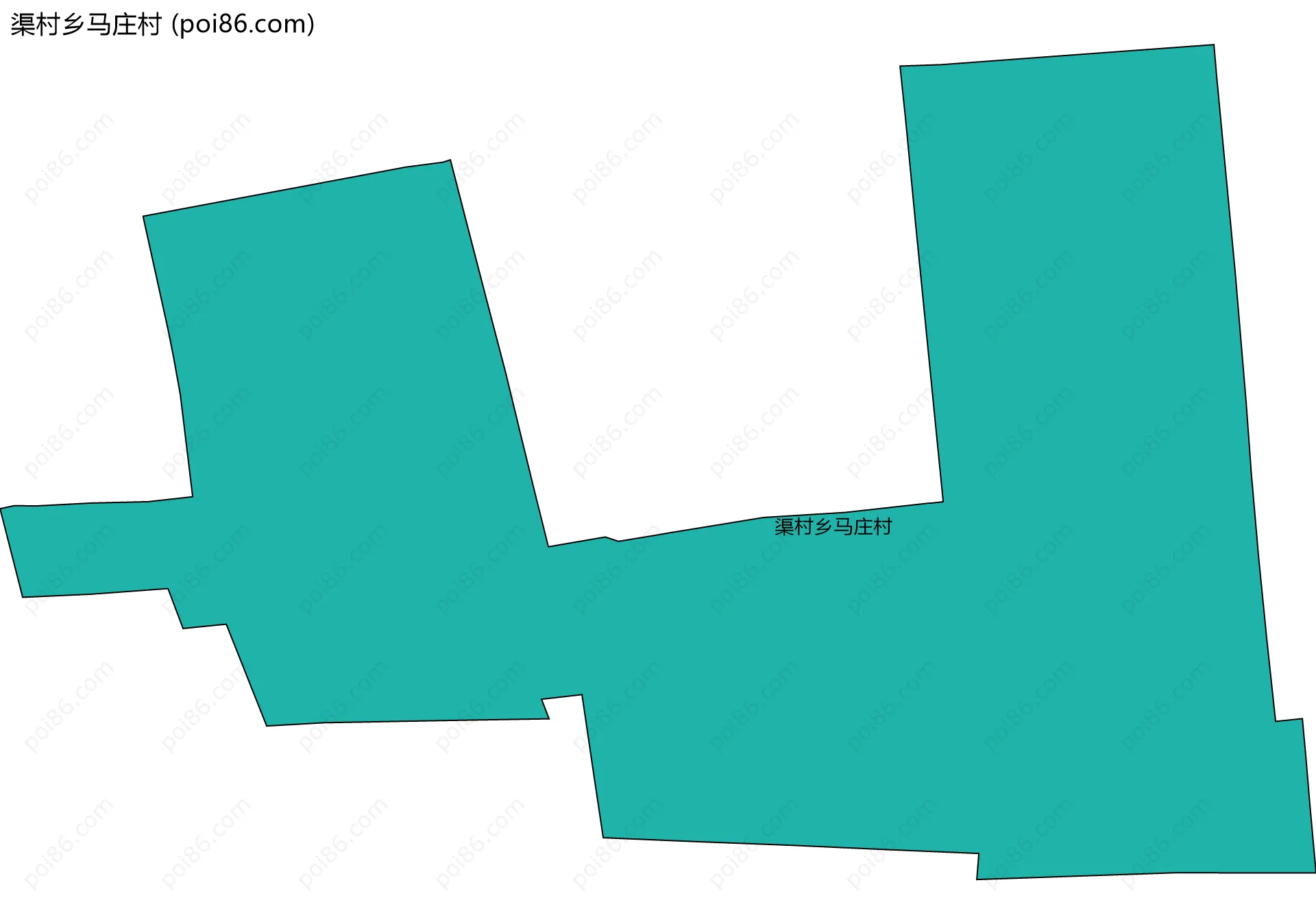 渠村乡马庄村边界地图