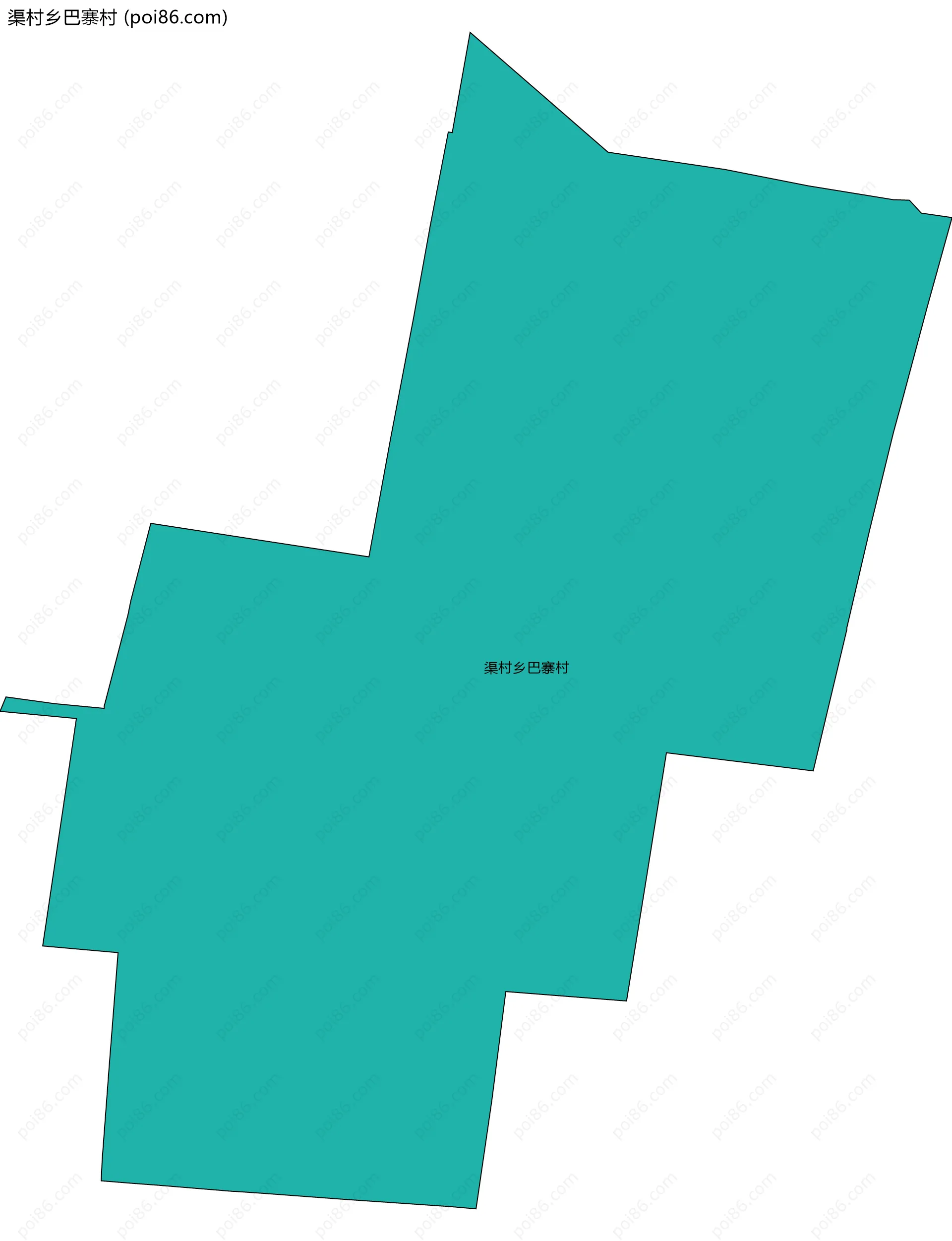 渠村乡巴寨村边界地图