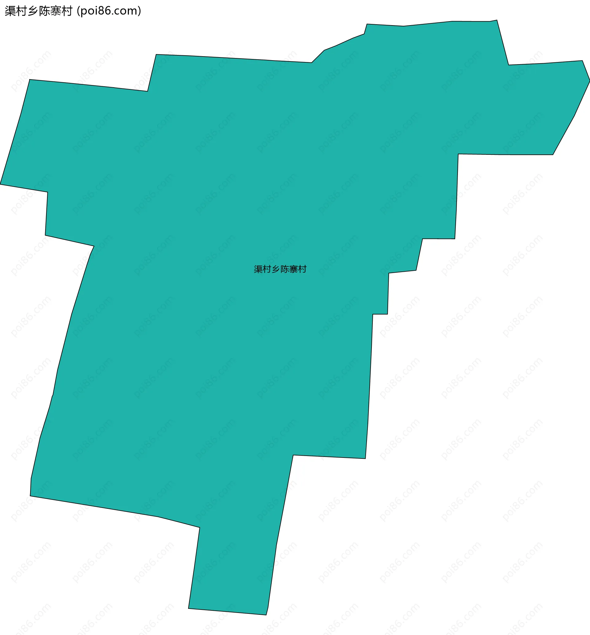 渠村乡陈寨村边界地图