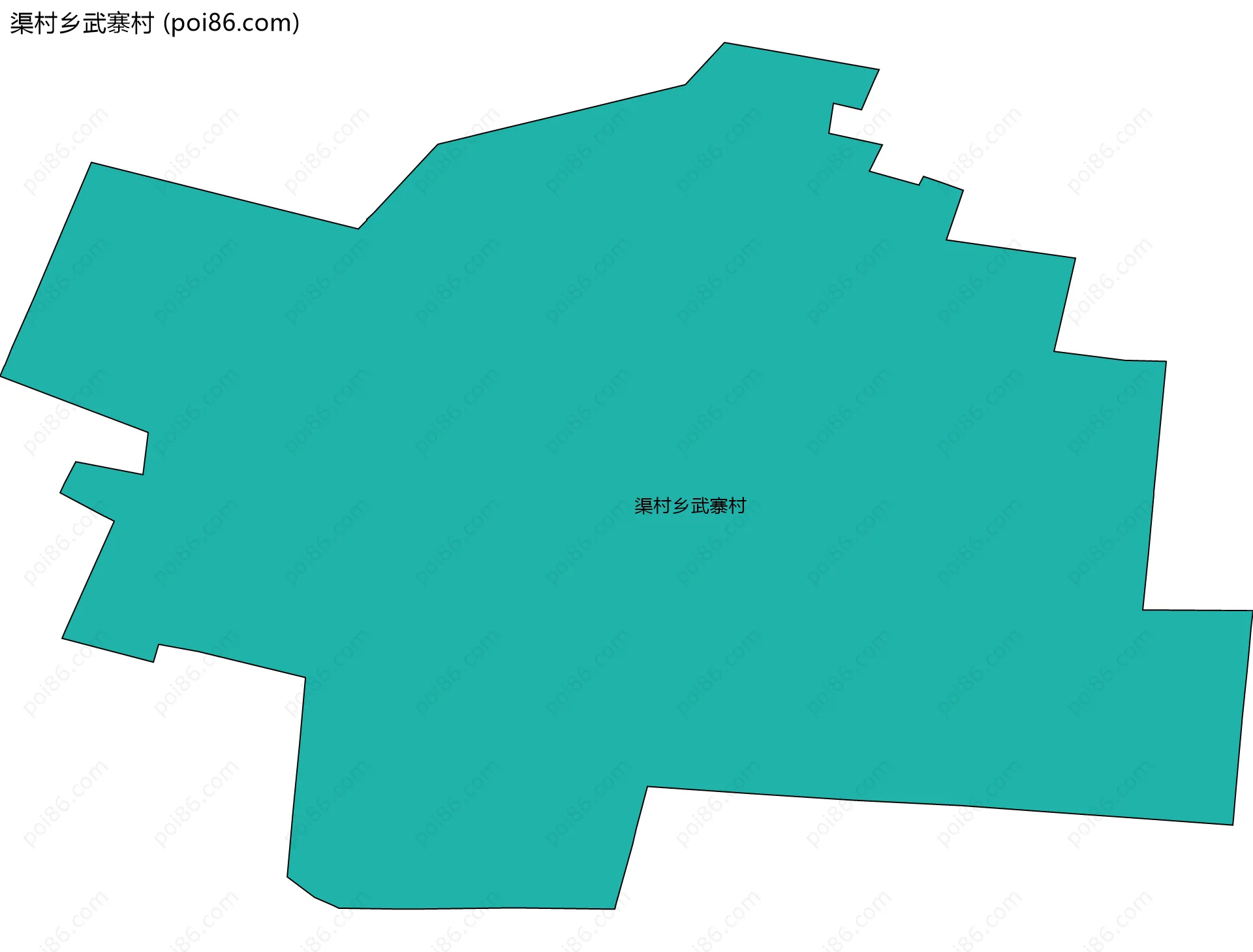 渠村乡武寨村边界地图