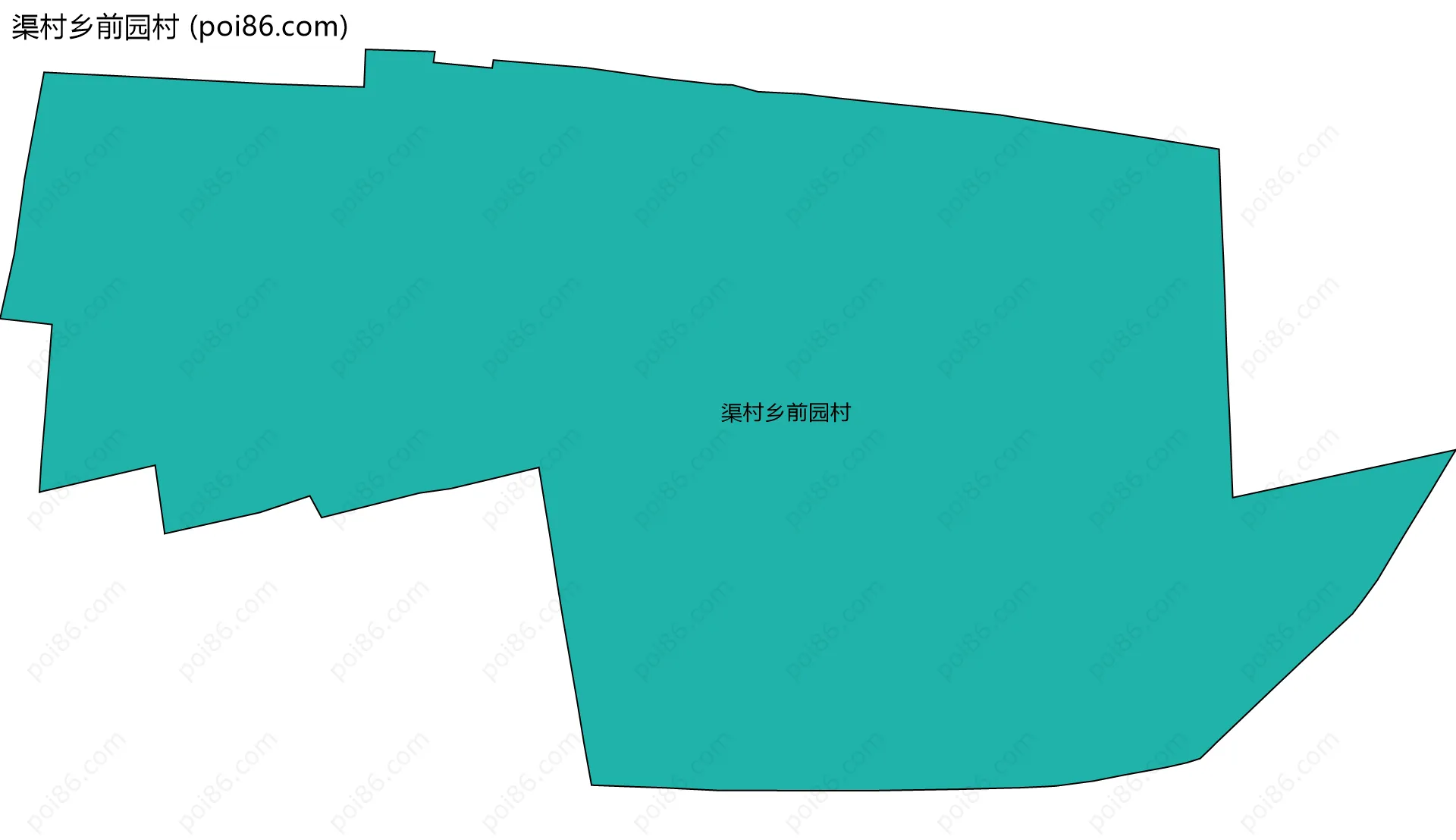 渠村乡前园村边界地图