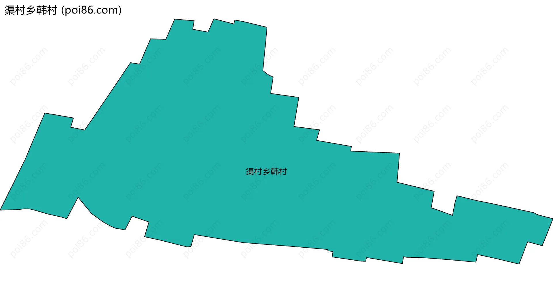 渠村乡韩村边界地图