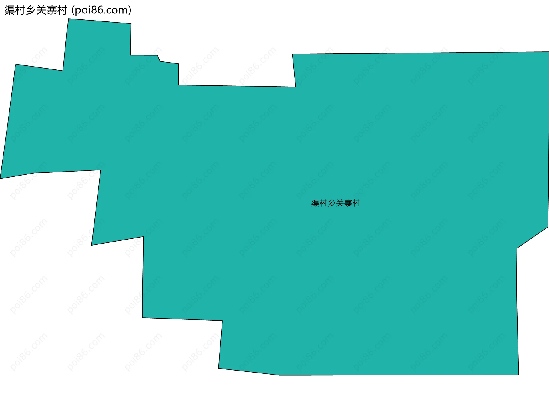渠村乡关寨村边界地图