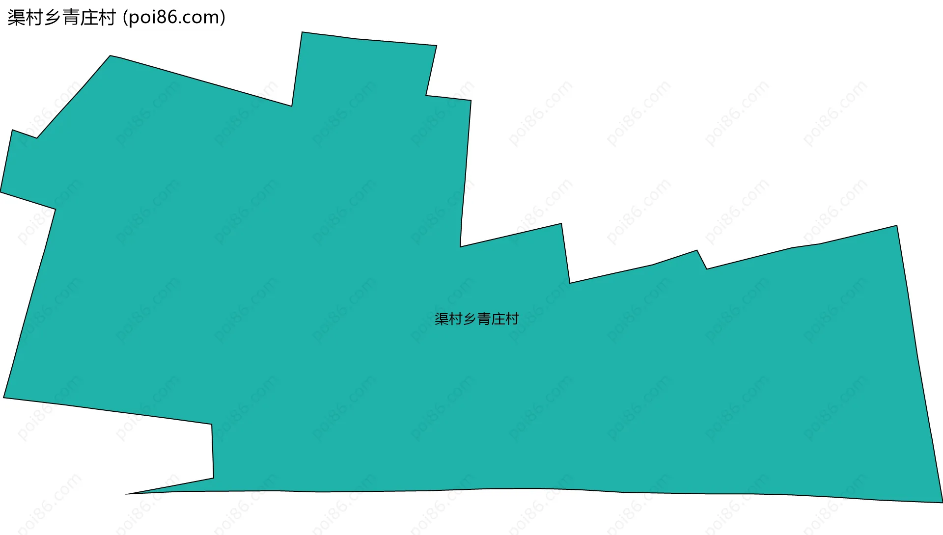 渠村乡青庄村边界地图
