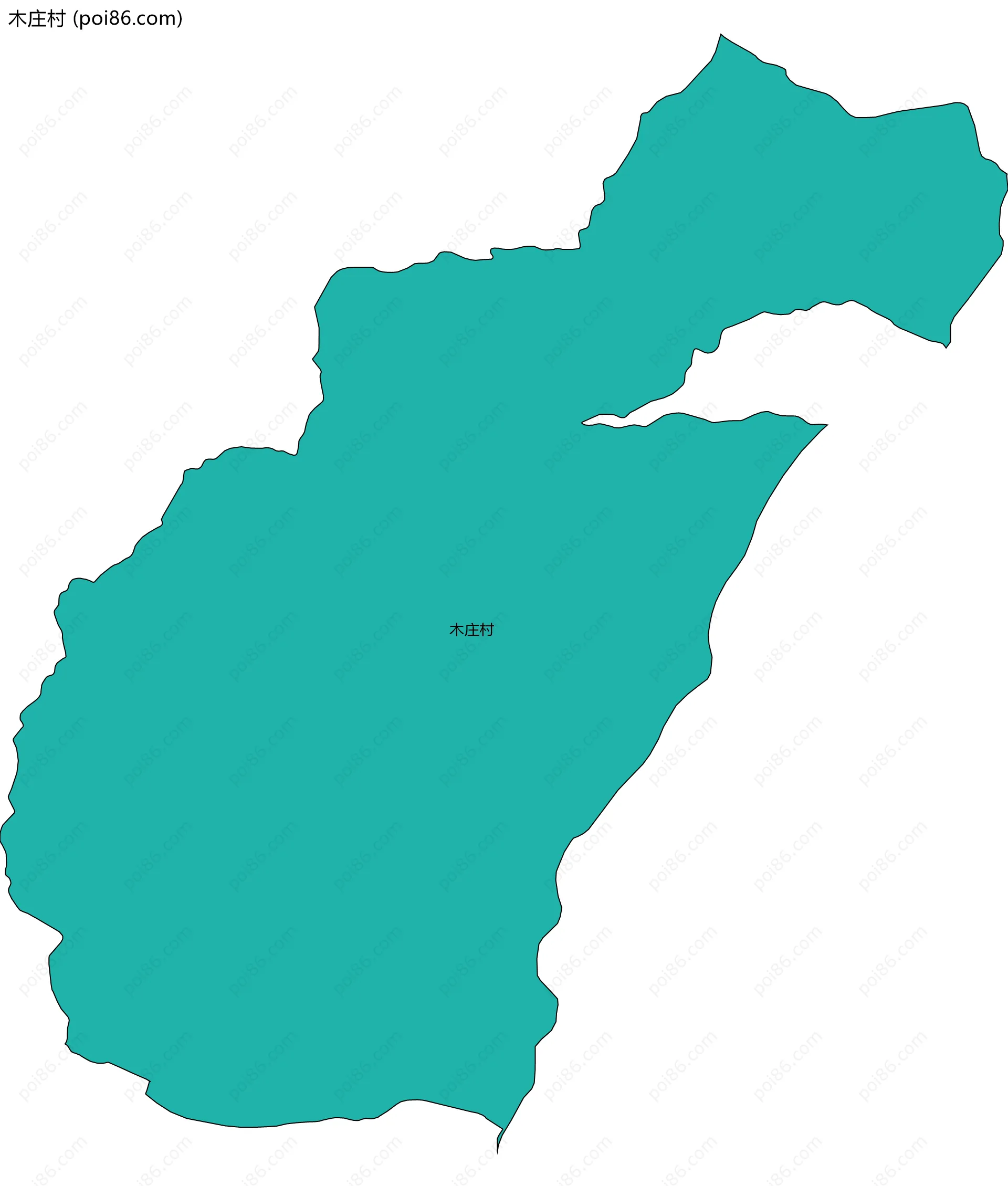 木庄村边界地图