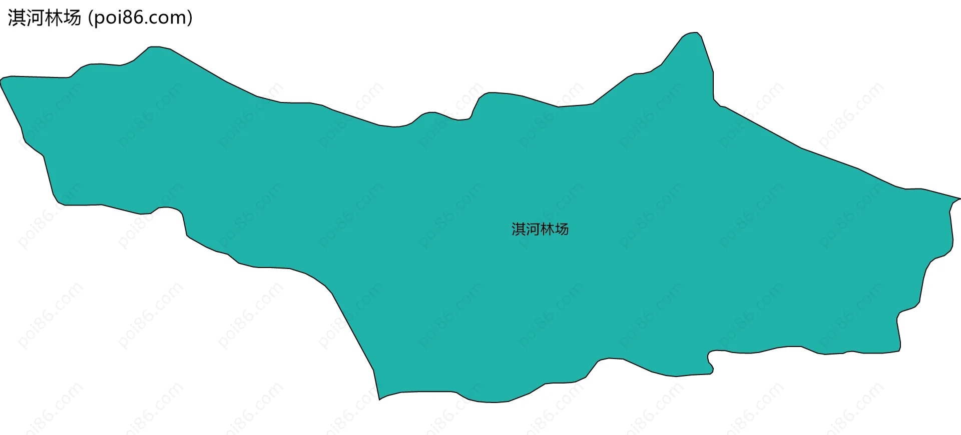 淇河林场边界地图